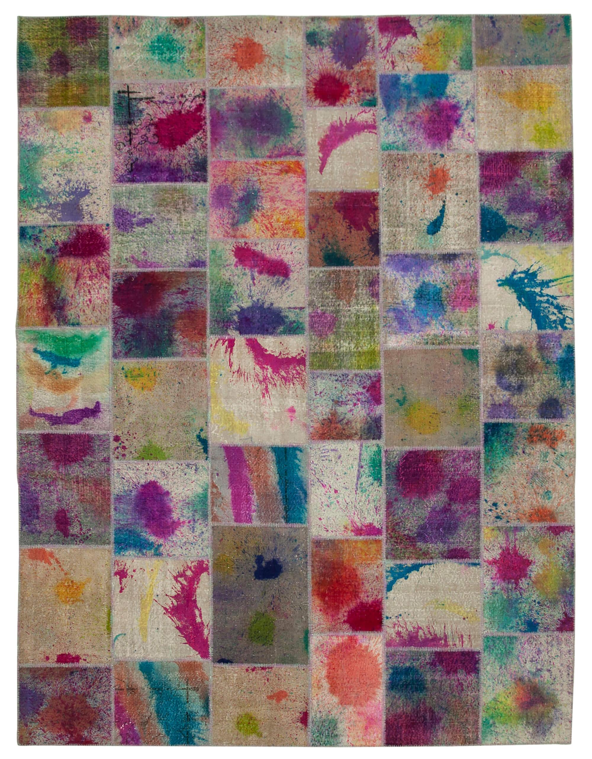 10 x 13 Multicolor Patchwork Rug - 939