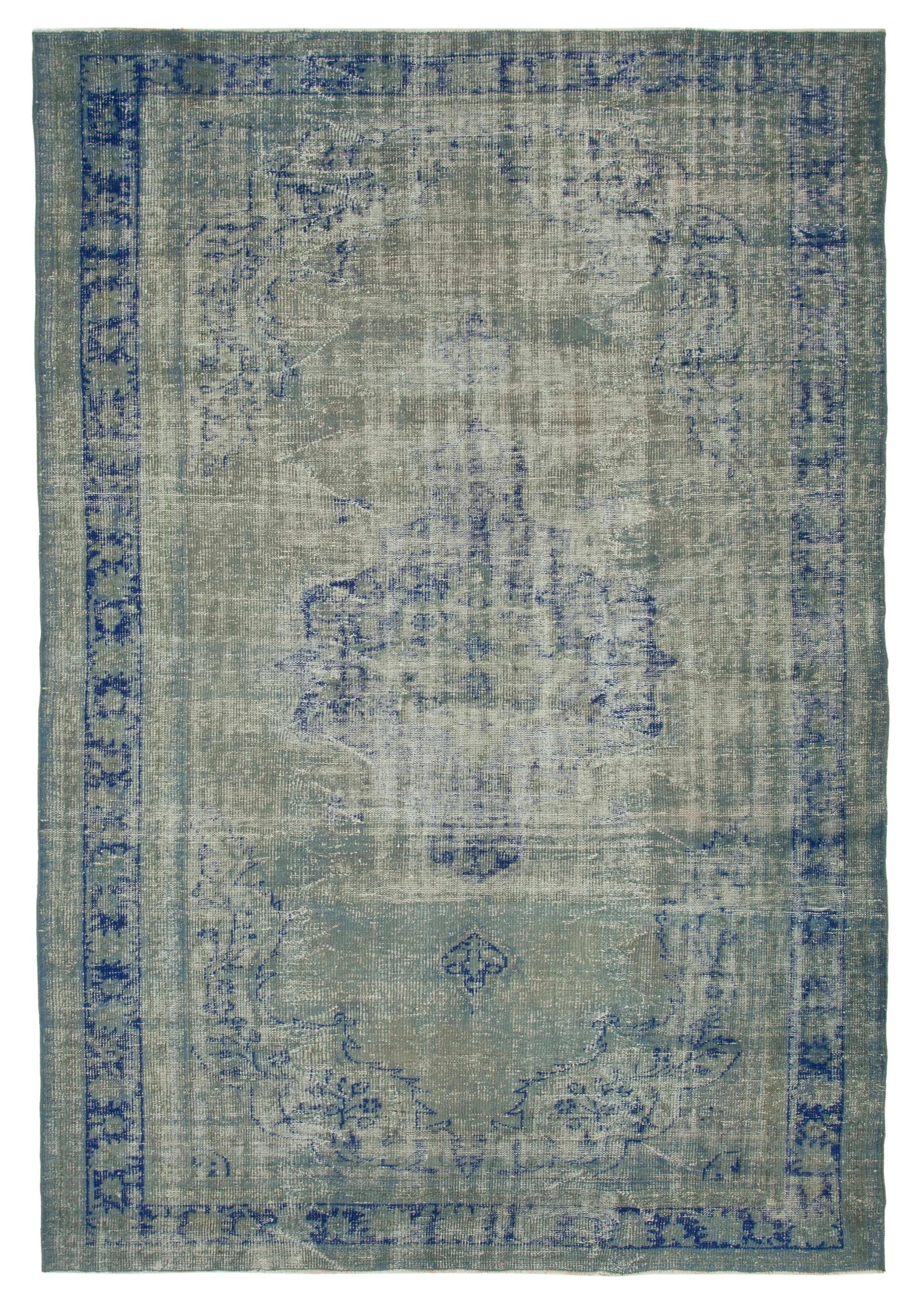 7 x 11 Blue Overdyed Rug - 35