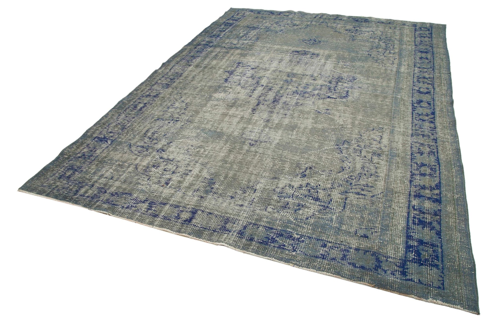 7 x 11 Blue Overdyed Rug - 35