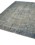 7 x 11 Blue Overdyed Rug - 35