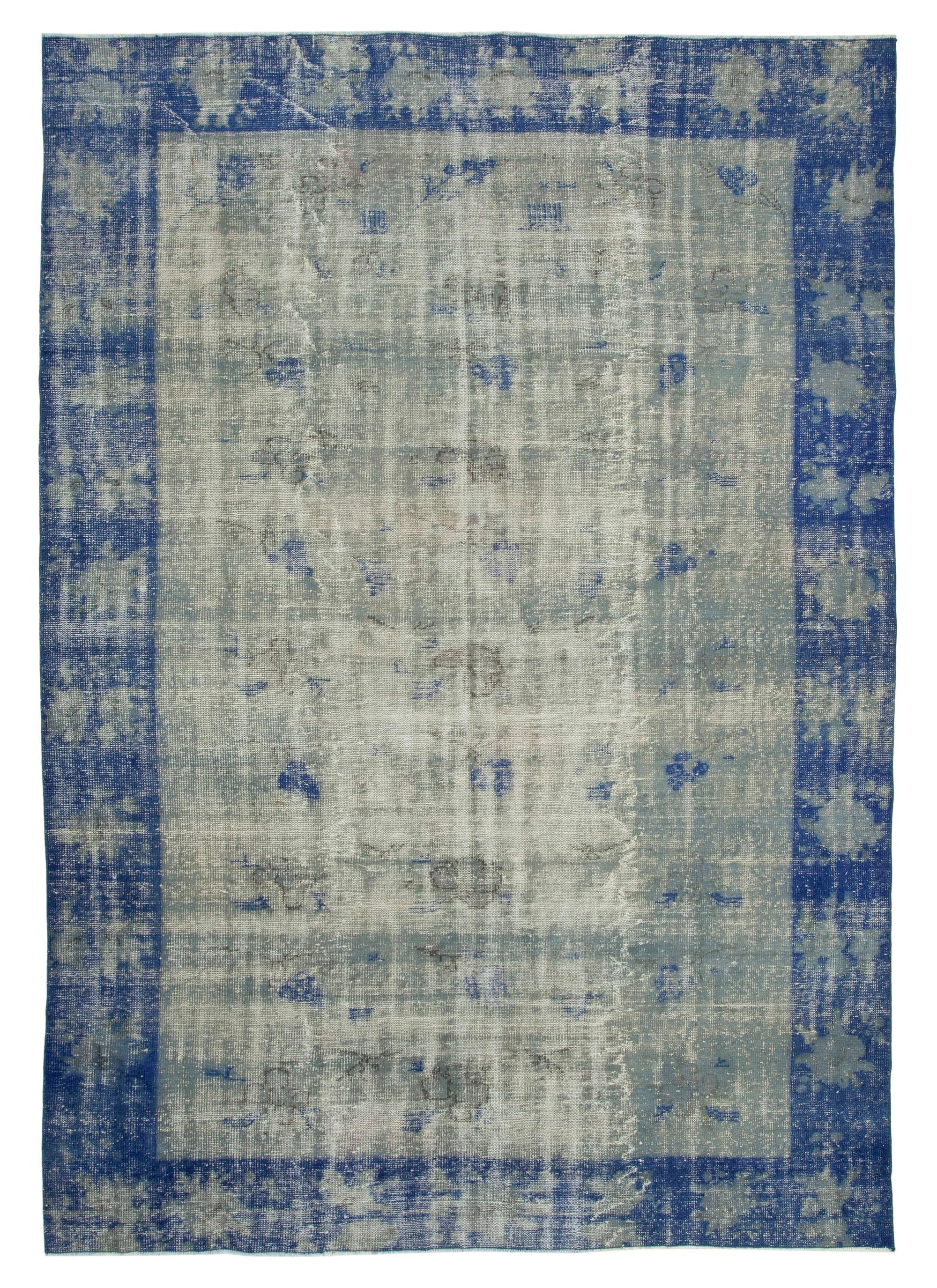 8 x 11 Blue Overdyed Rug - 36