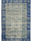 8 x 11 Blue Overdyed Rug - 36