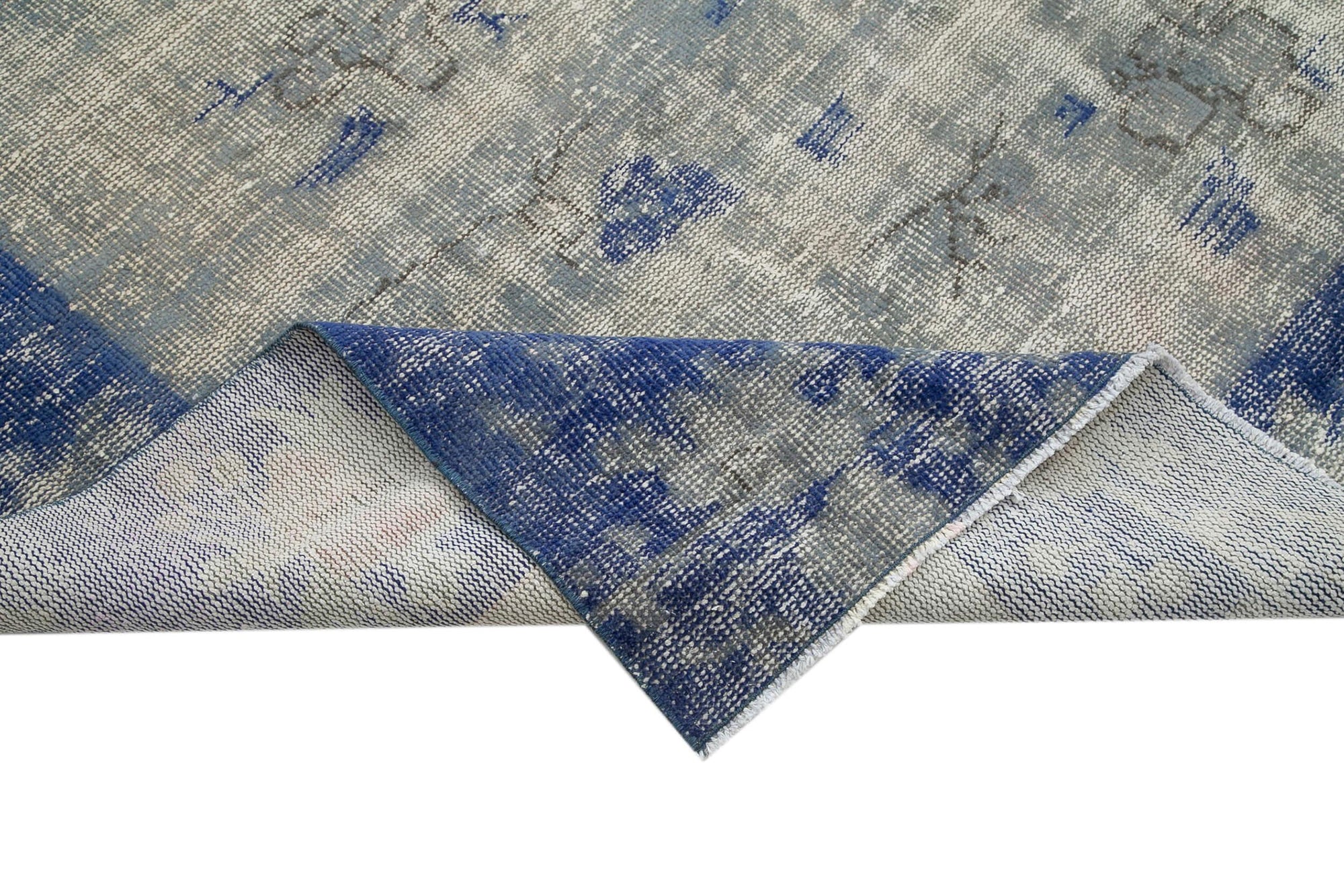 8 x 11 Blue Overdyed Rug - 36