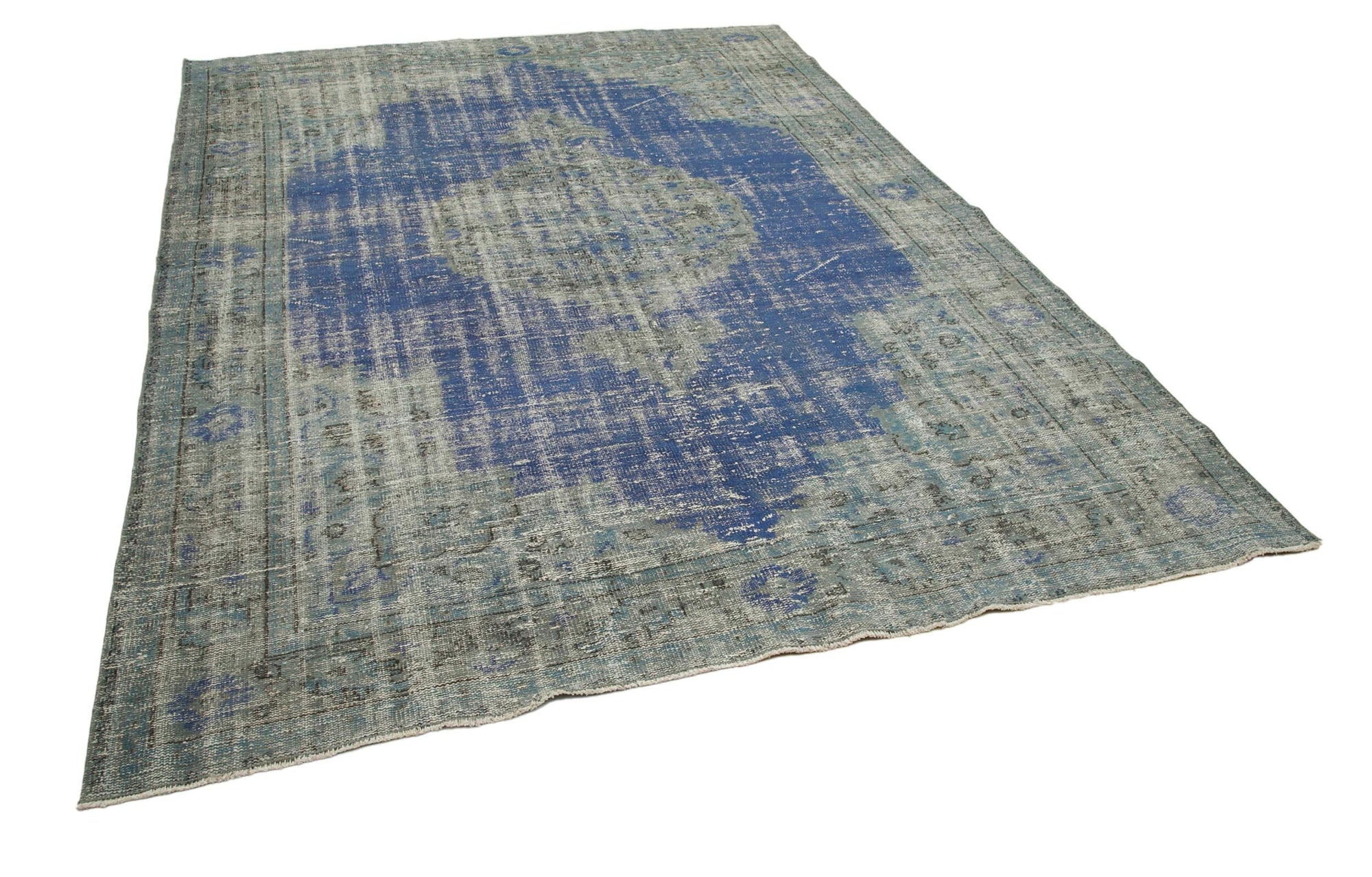 7 x 10 Blue Overdyed Rug - 38