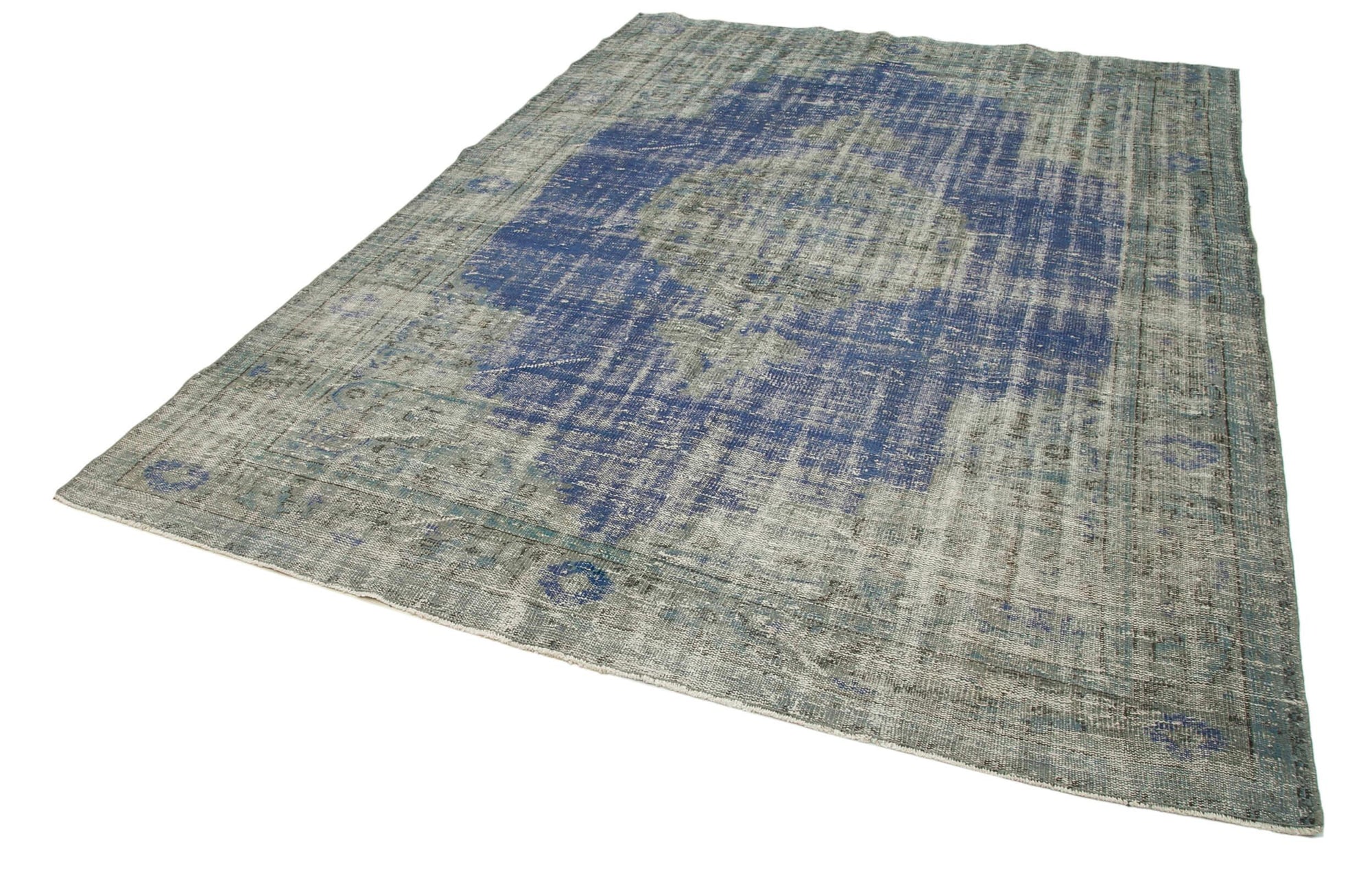 7 x 10 Blue Overdyed Rug - 38