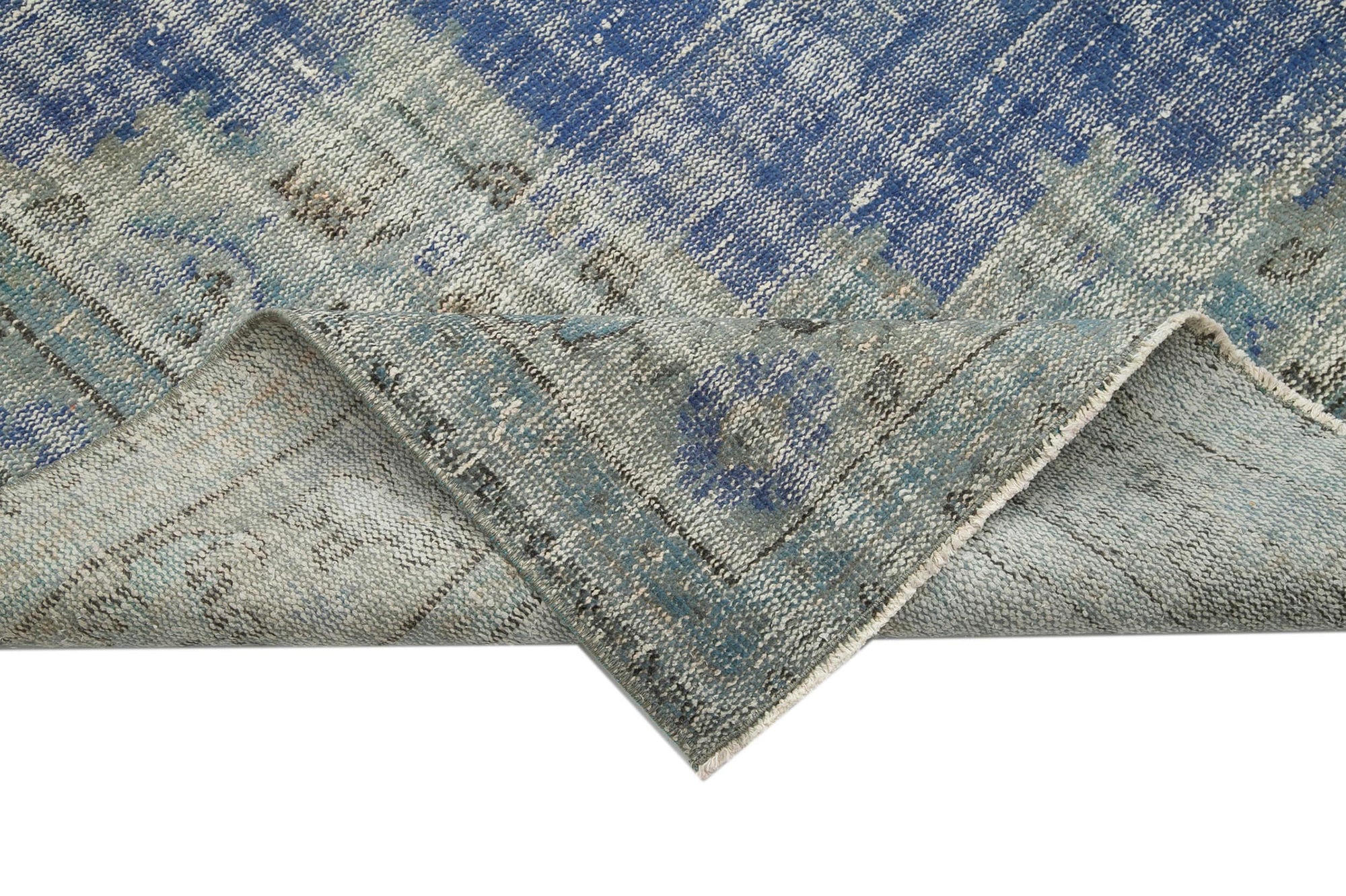 7 x 10 Blue Overdyed Rug - 38