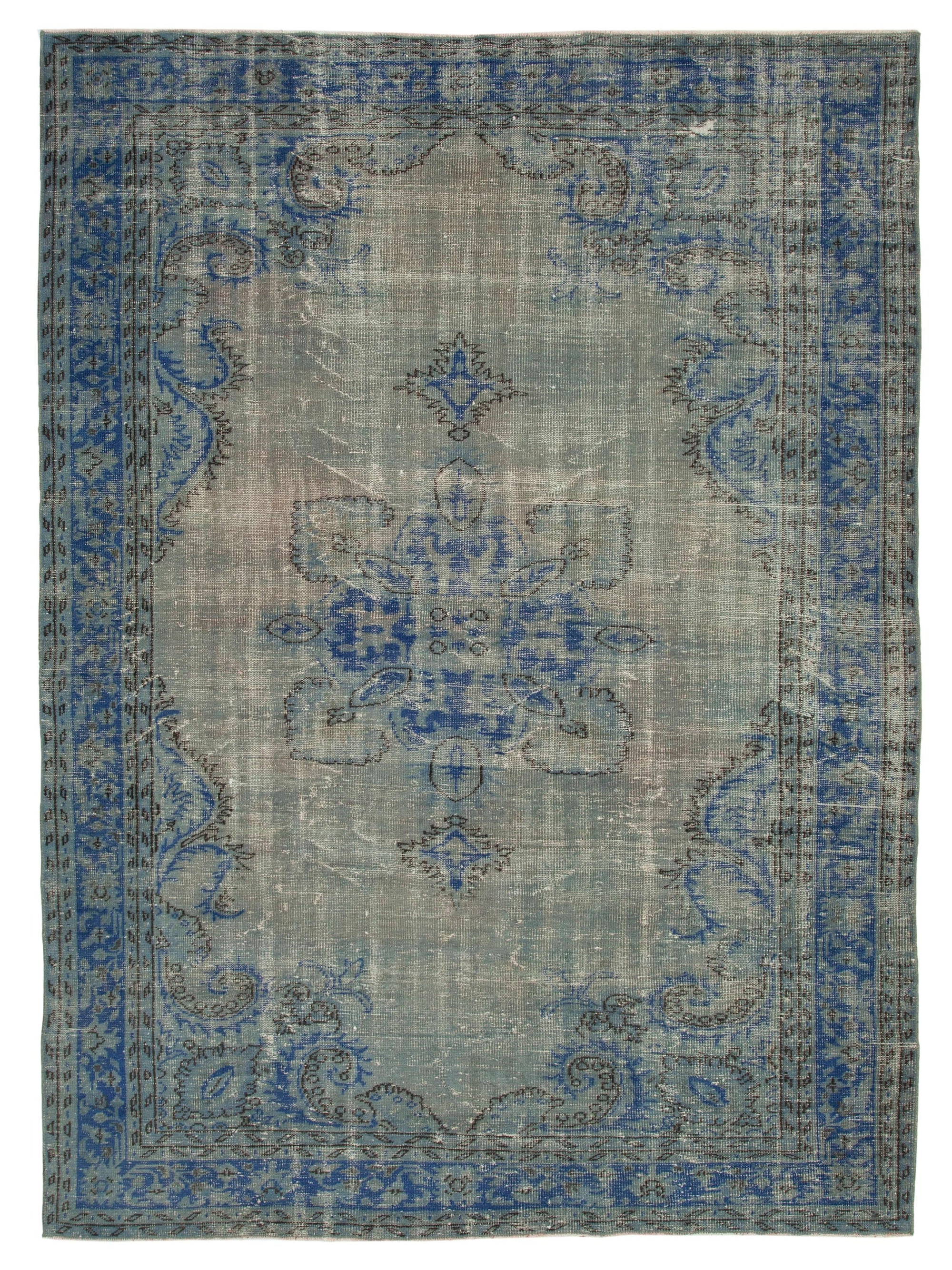 7 x 10 Blue Overdyed Rug - 39