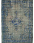 7 x 10 Blue Overdyed Rug - 39