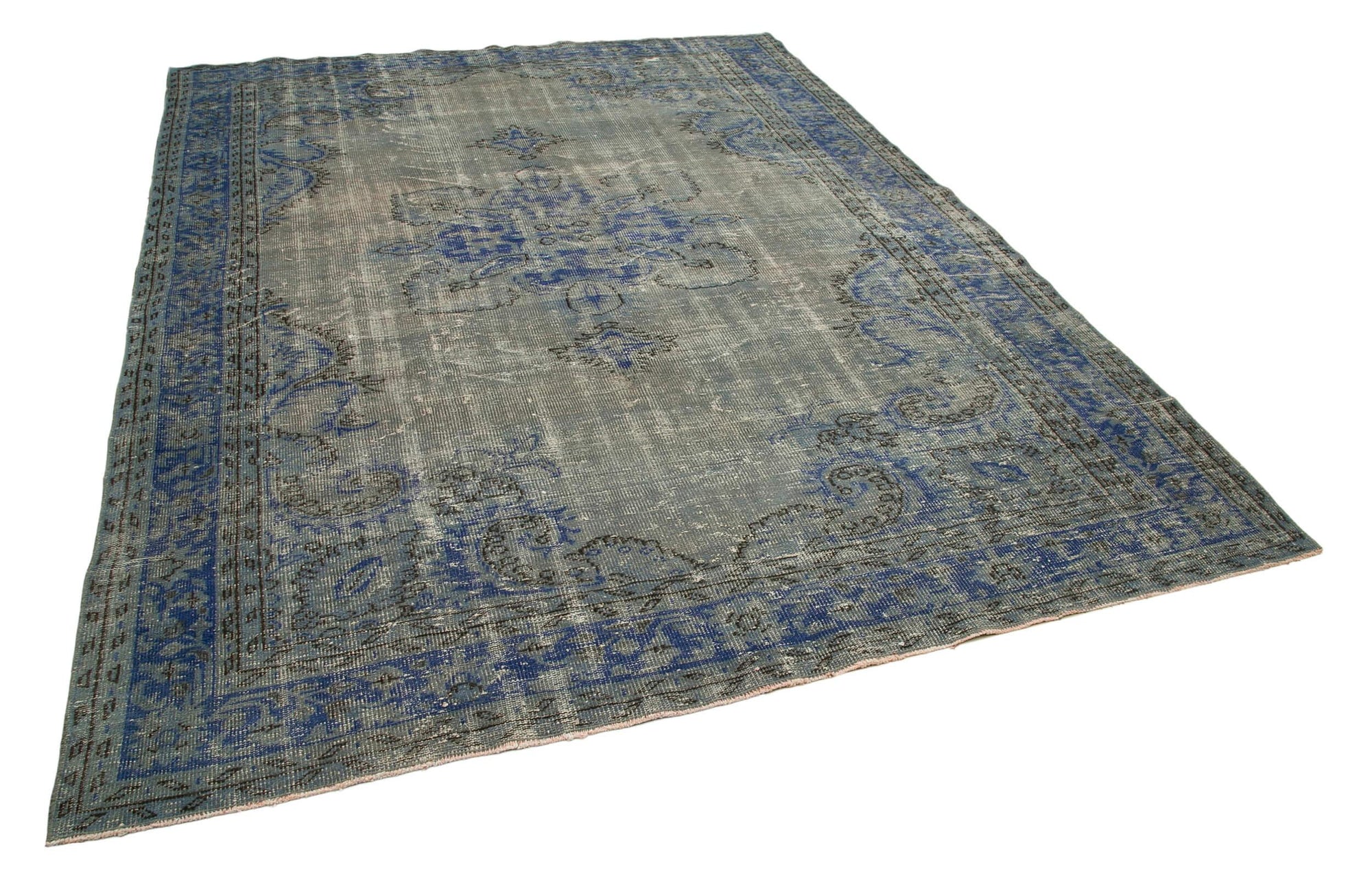 7 x 10 Blue Overdyed Rug - 39