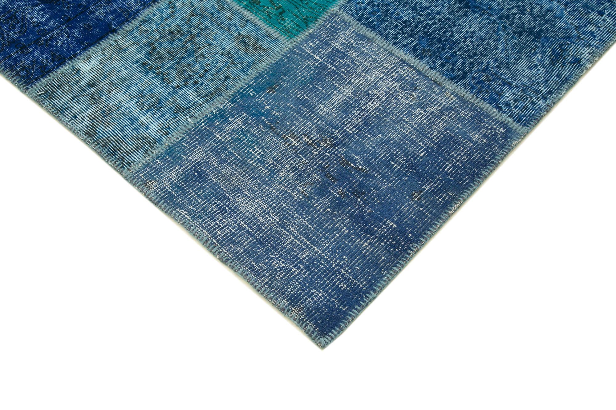 8 x 12 Blue Patchwork Rug- 1399