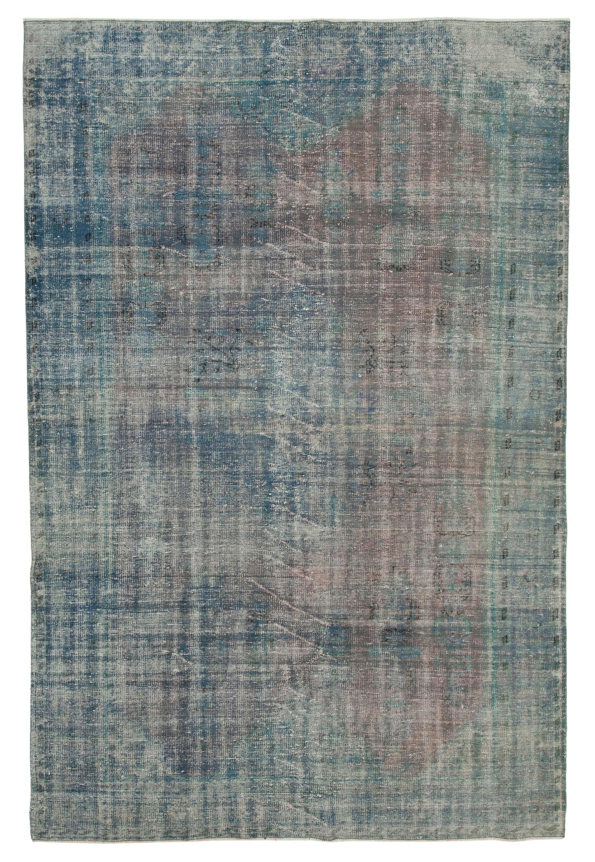 7 x 10 Blue Overdyed Rug - 40