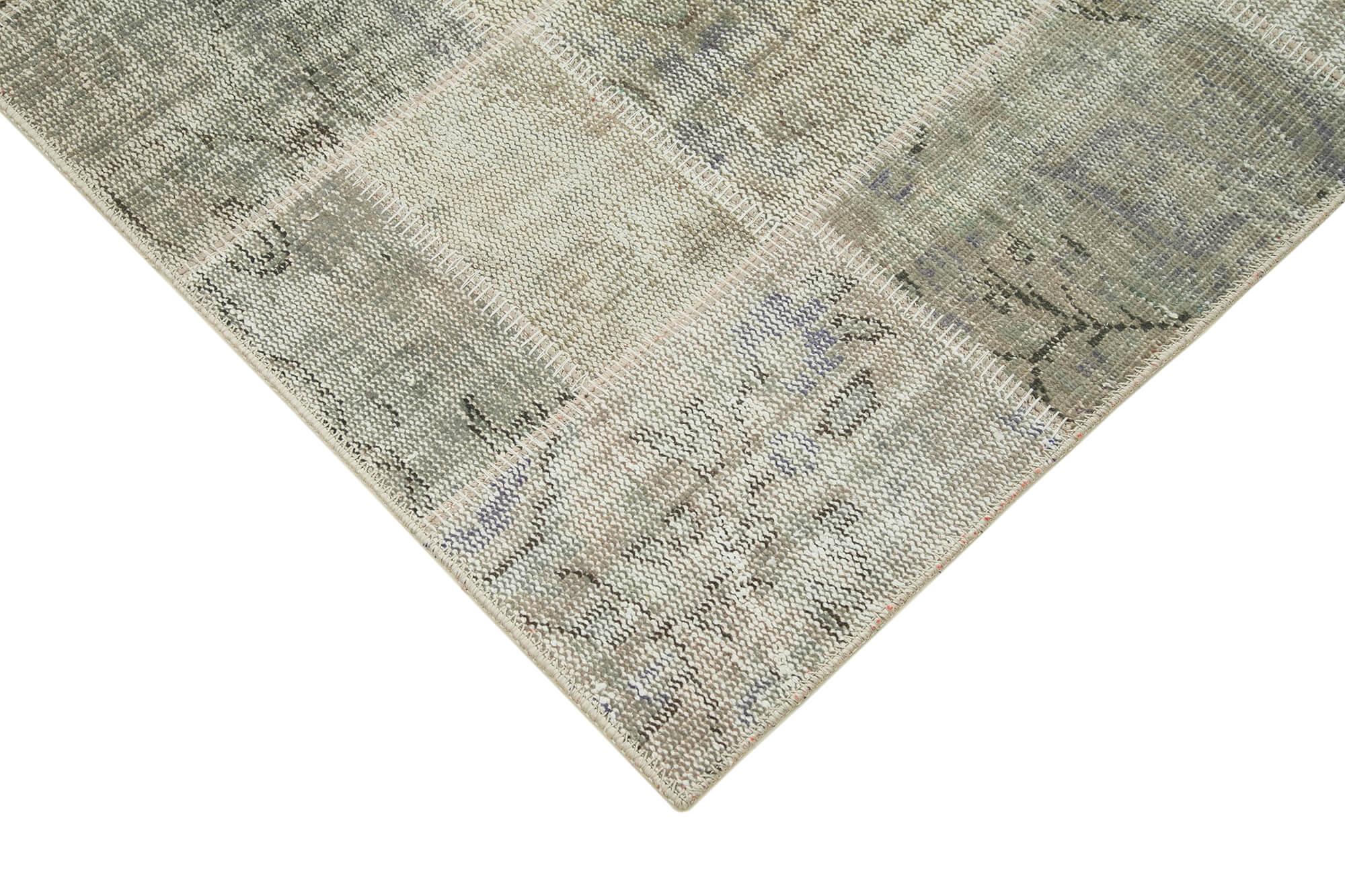 6 x 8 Grey Patchwork Rug - 359