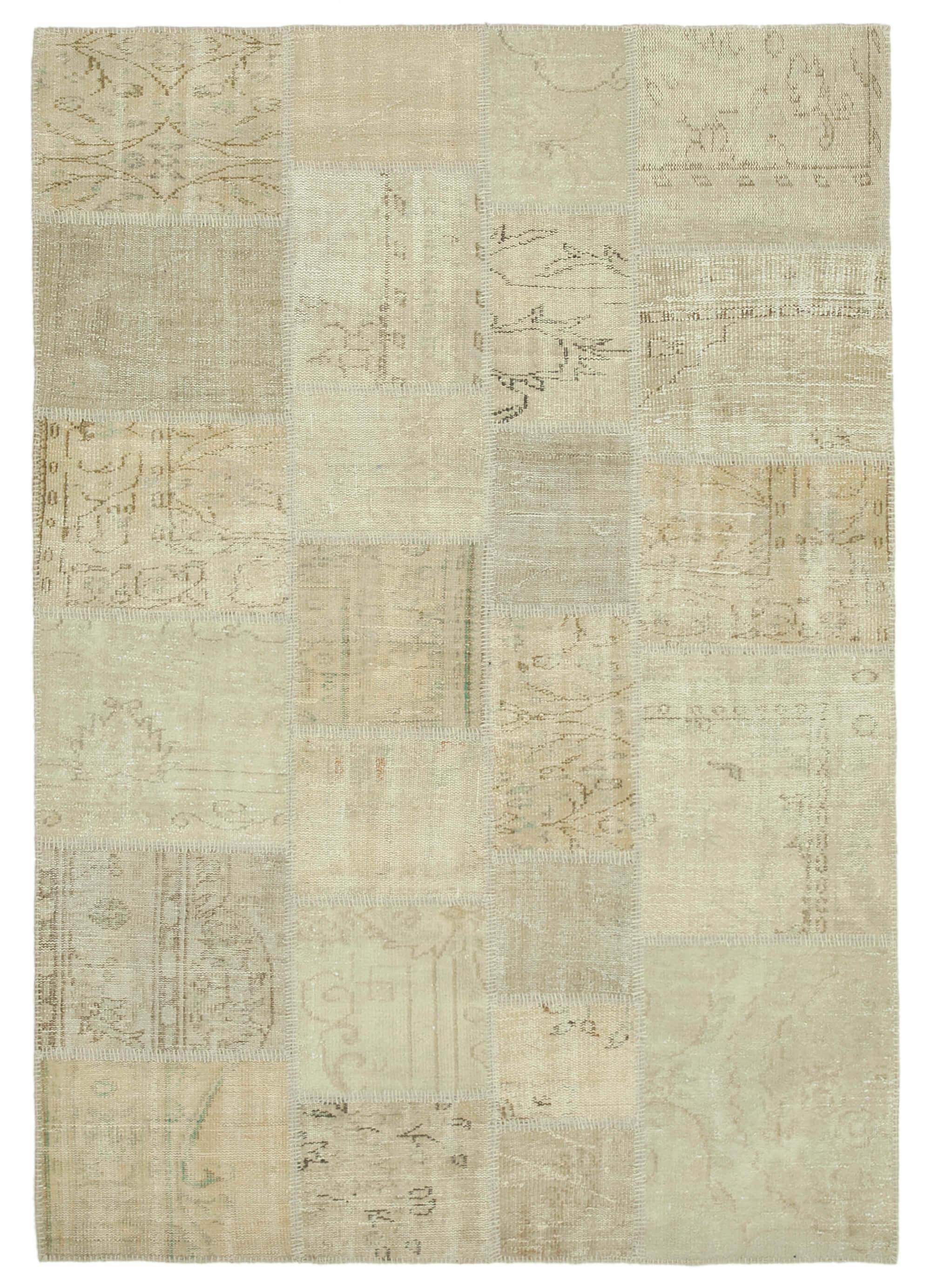 6 x 8 Beige Patchwork Rug - 360