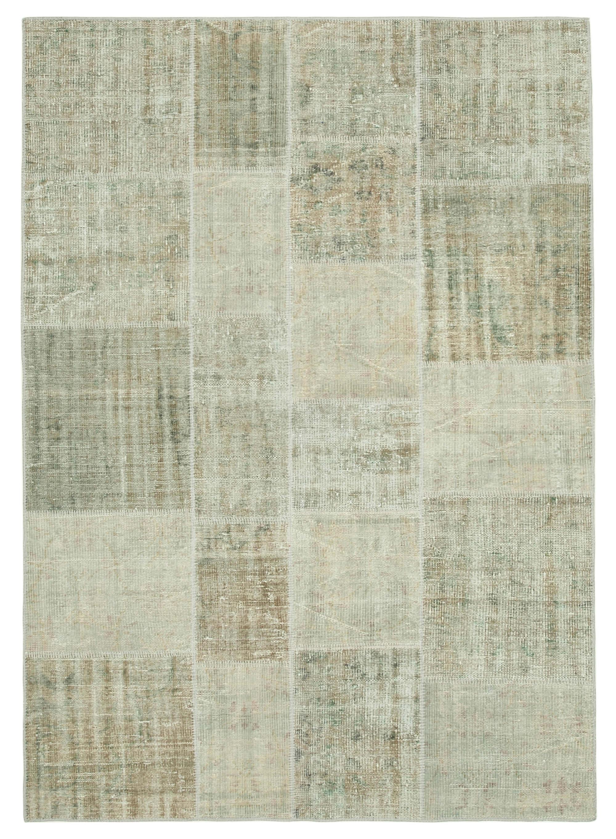 6 x 8 Beige Patchwork Rug - 623