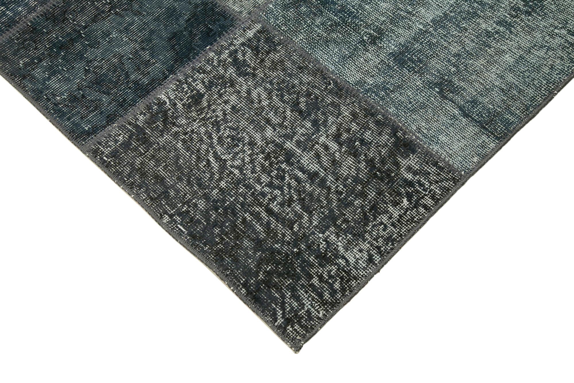 6 x 8 Grey Patchwork Rug - 649