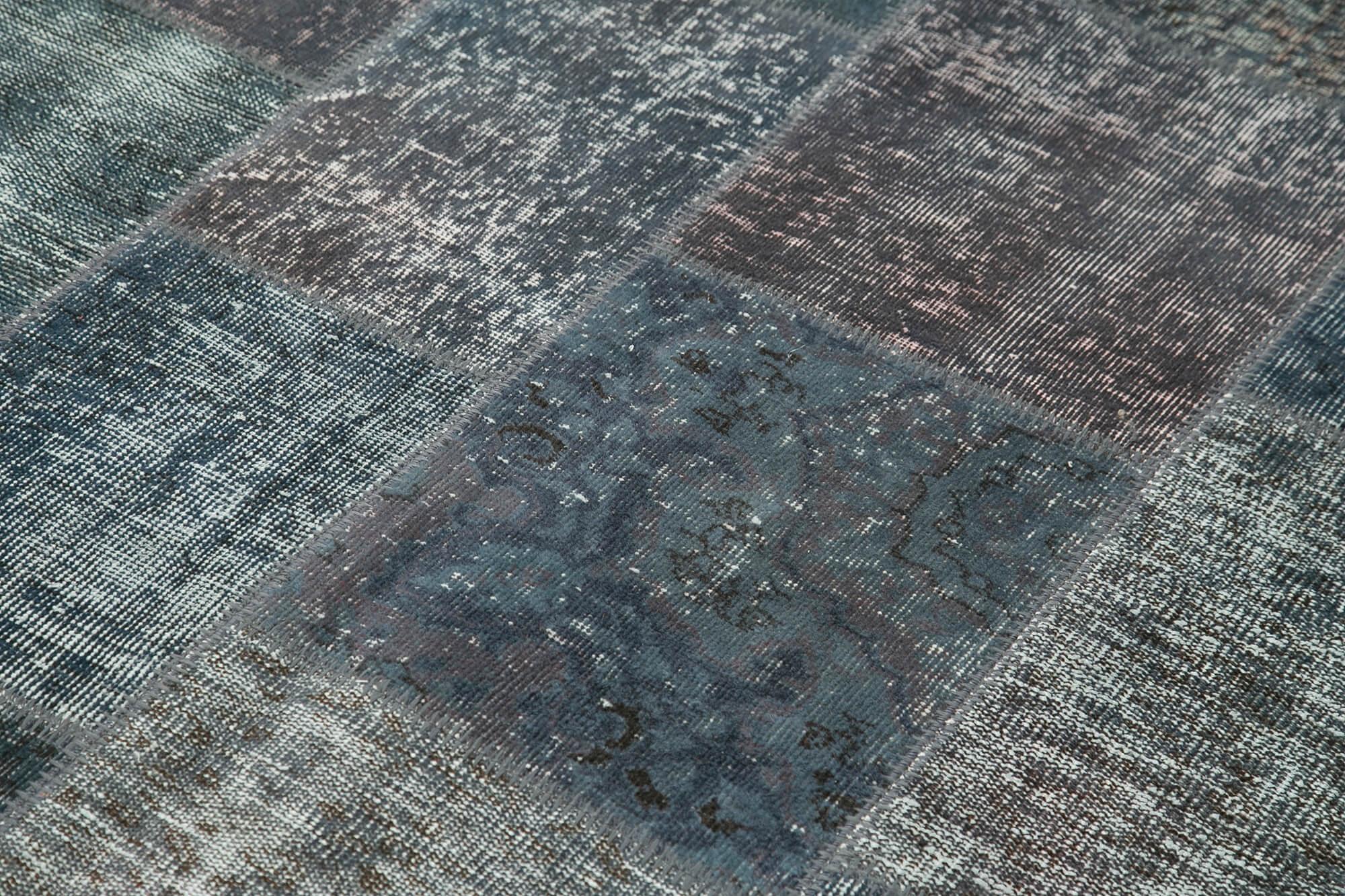 6 x 8 Grey Patchwork Rug - 665