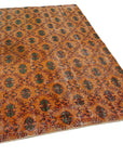 5 x 8 Orange Bohemian Rug  - 18