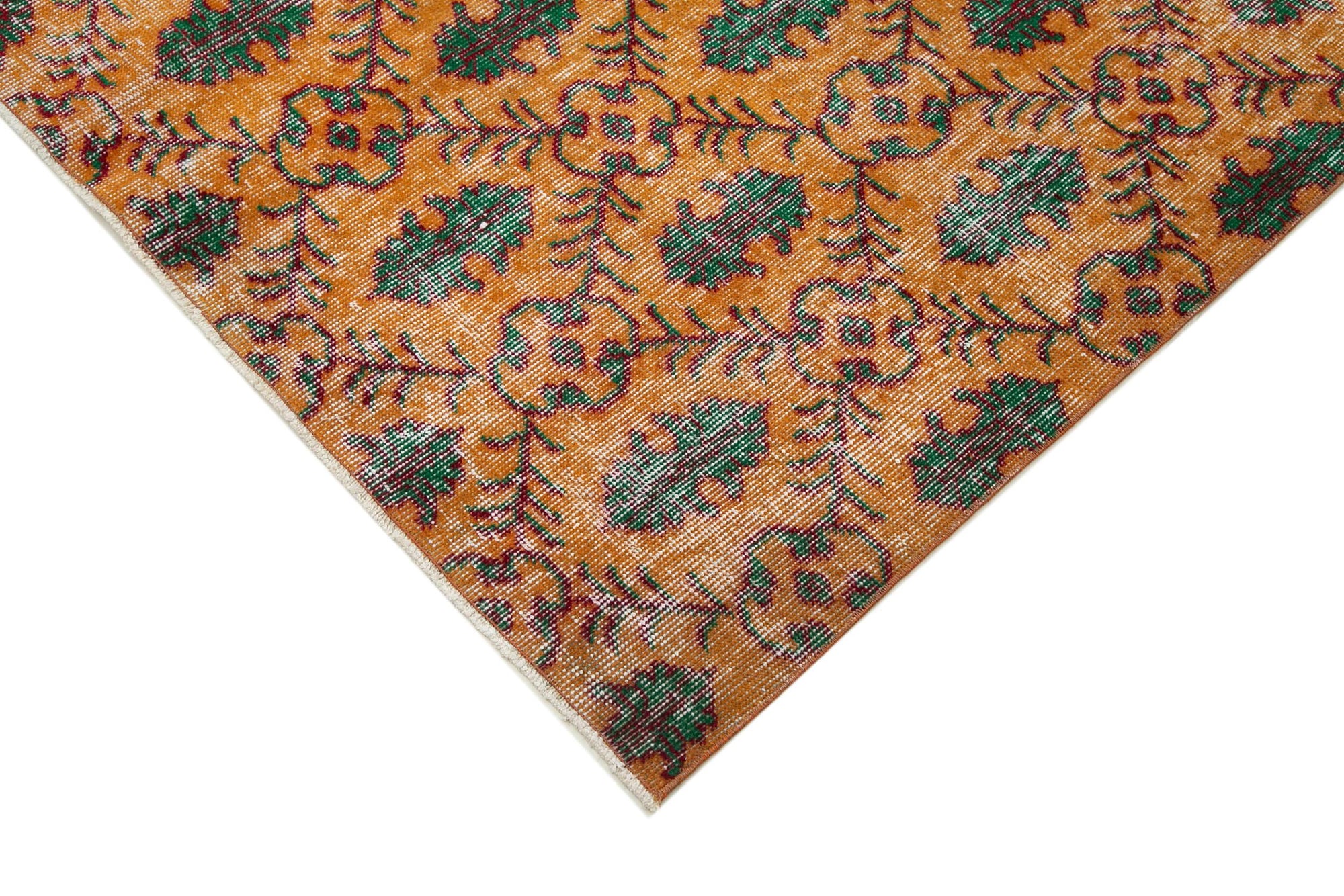 5 x 8 Orange Bohemian Rug  - 18