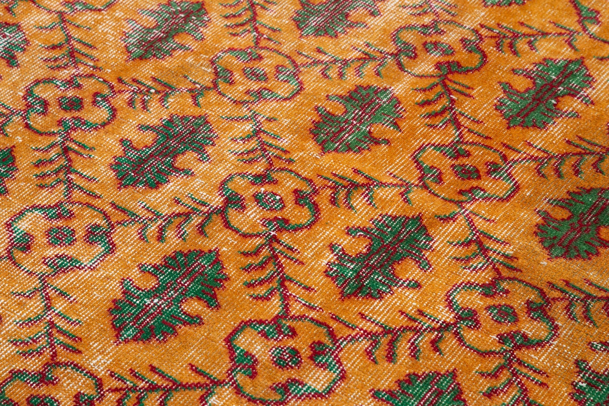 5 x 8 Orange Bohemian Rug  - 18