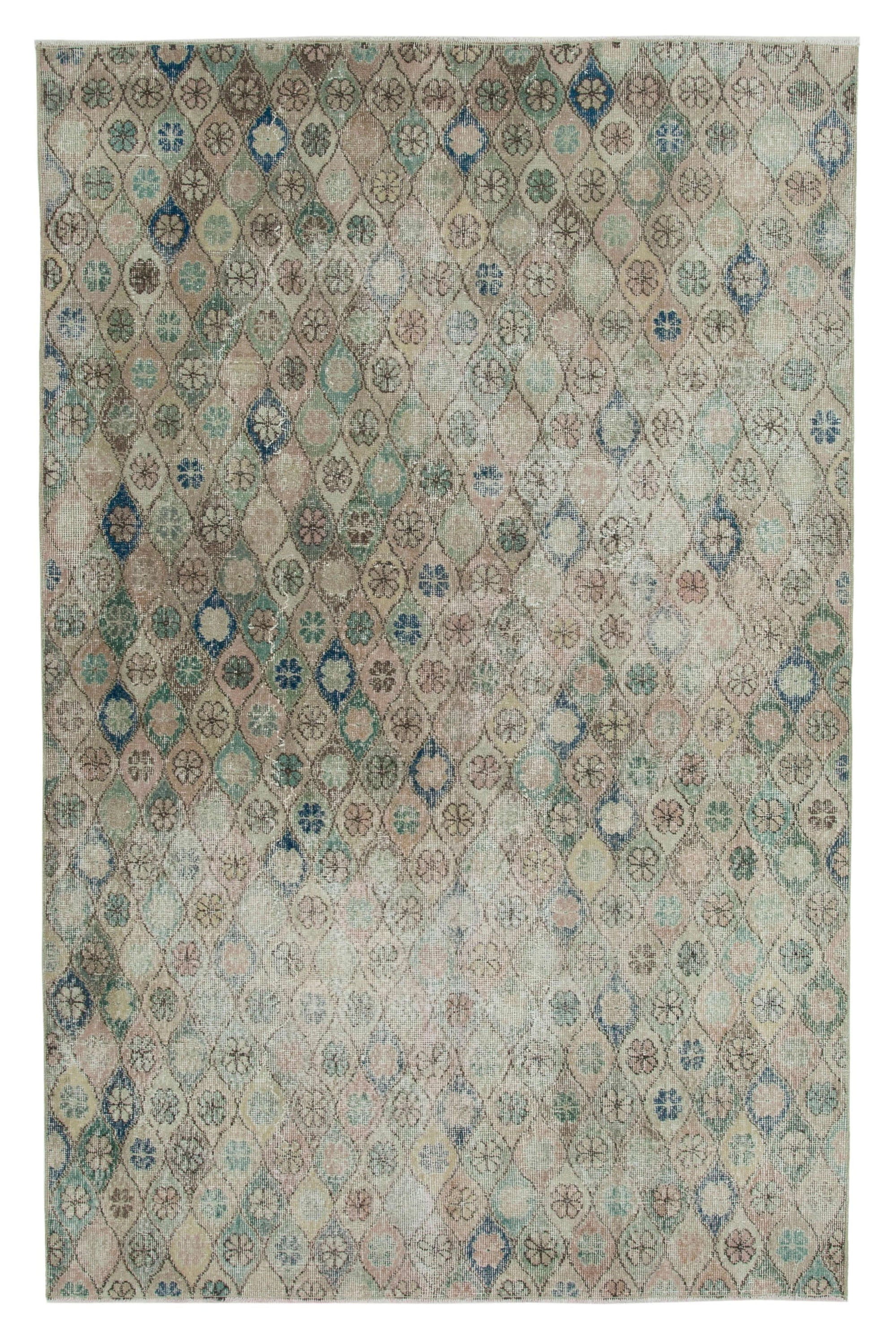 5 x 8 Beige Bohemian Rug  - 742