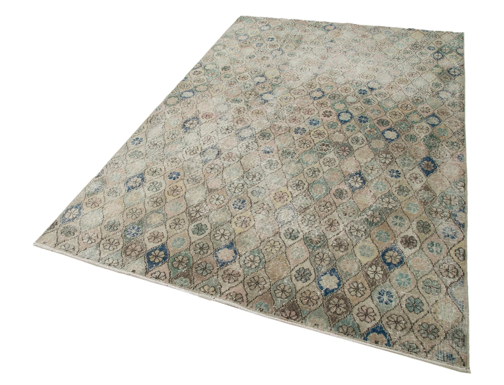 5 x 8 Beige Bohemian Rug  - 742