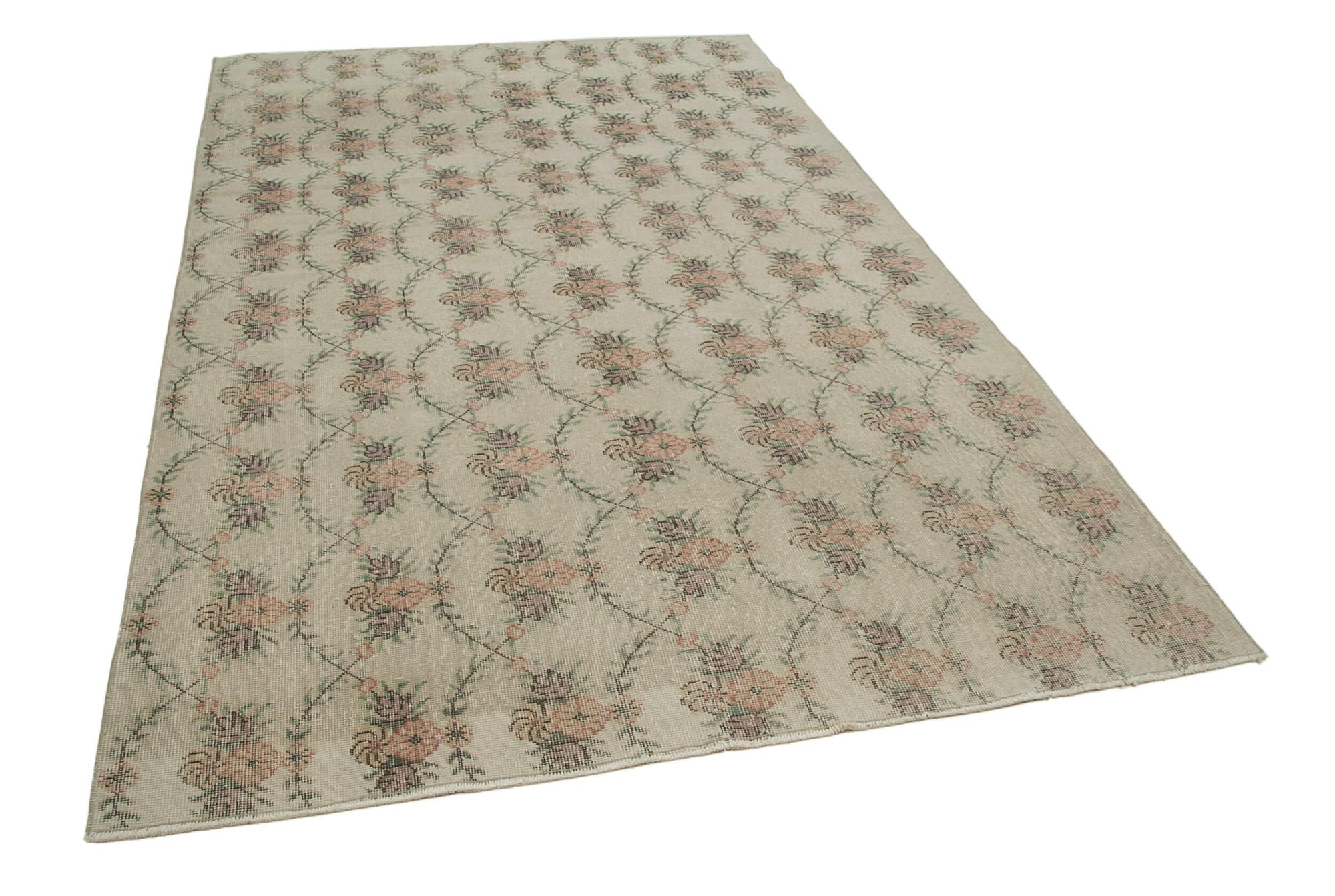 6 x 9 Beige Bohemian Rug  - 743