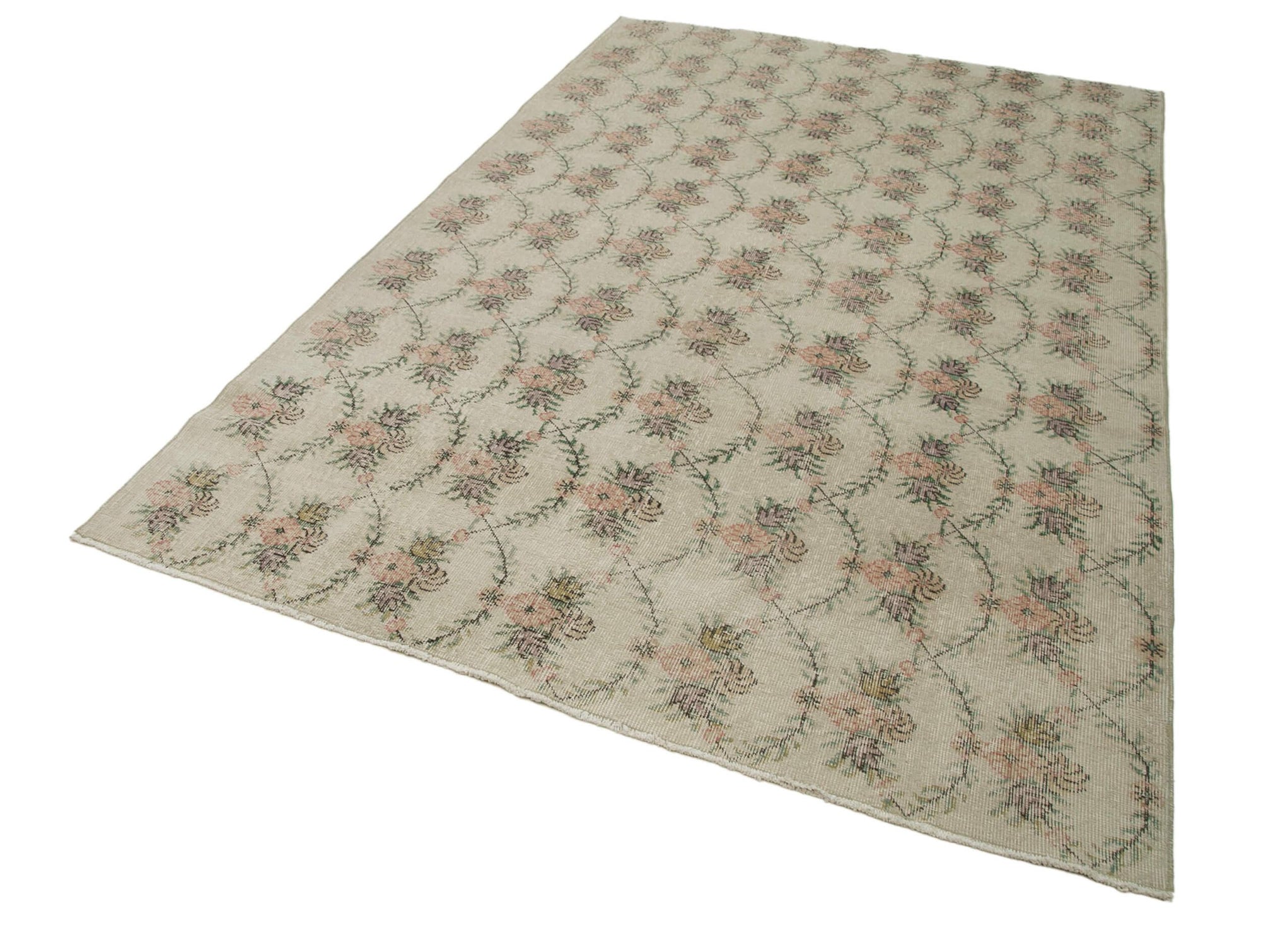 6 x 9 Beige Bohemian Rug  - 743