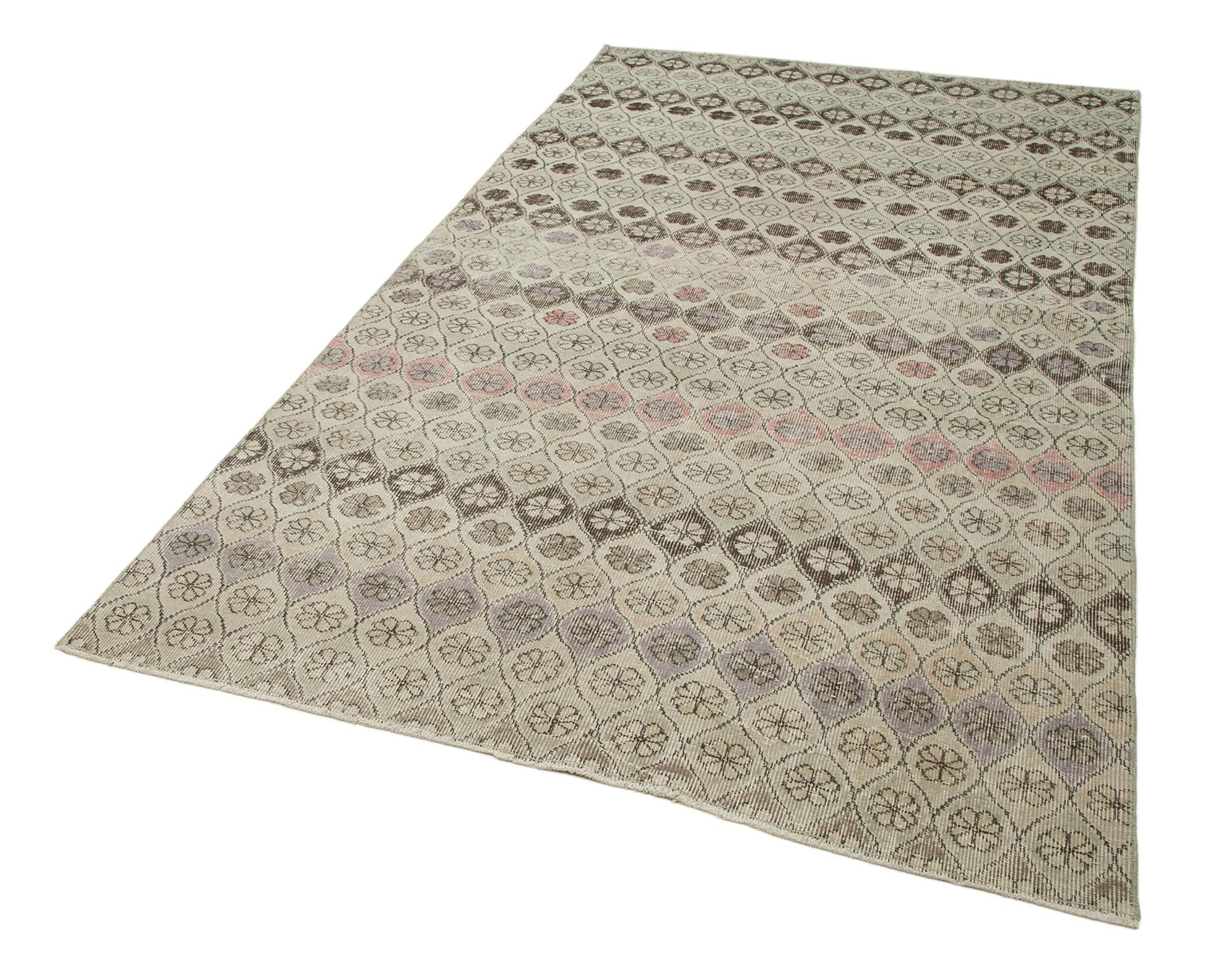 5 x 9 Beige Bohemian Rug  - 746