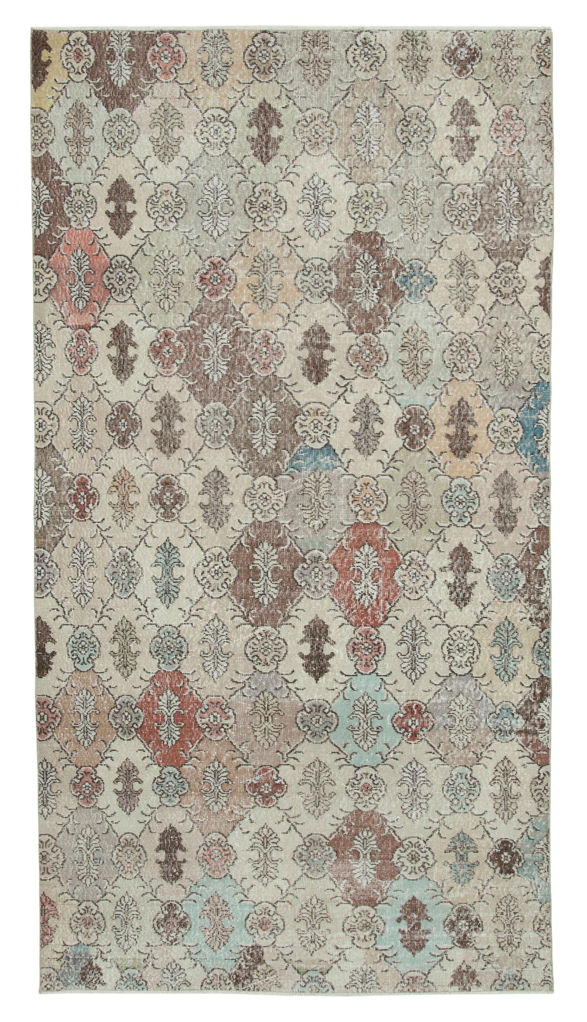 5 x 10 Beige Bohemian Rug  - 747