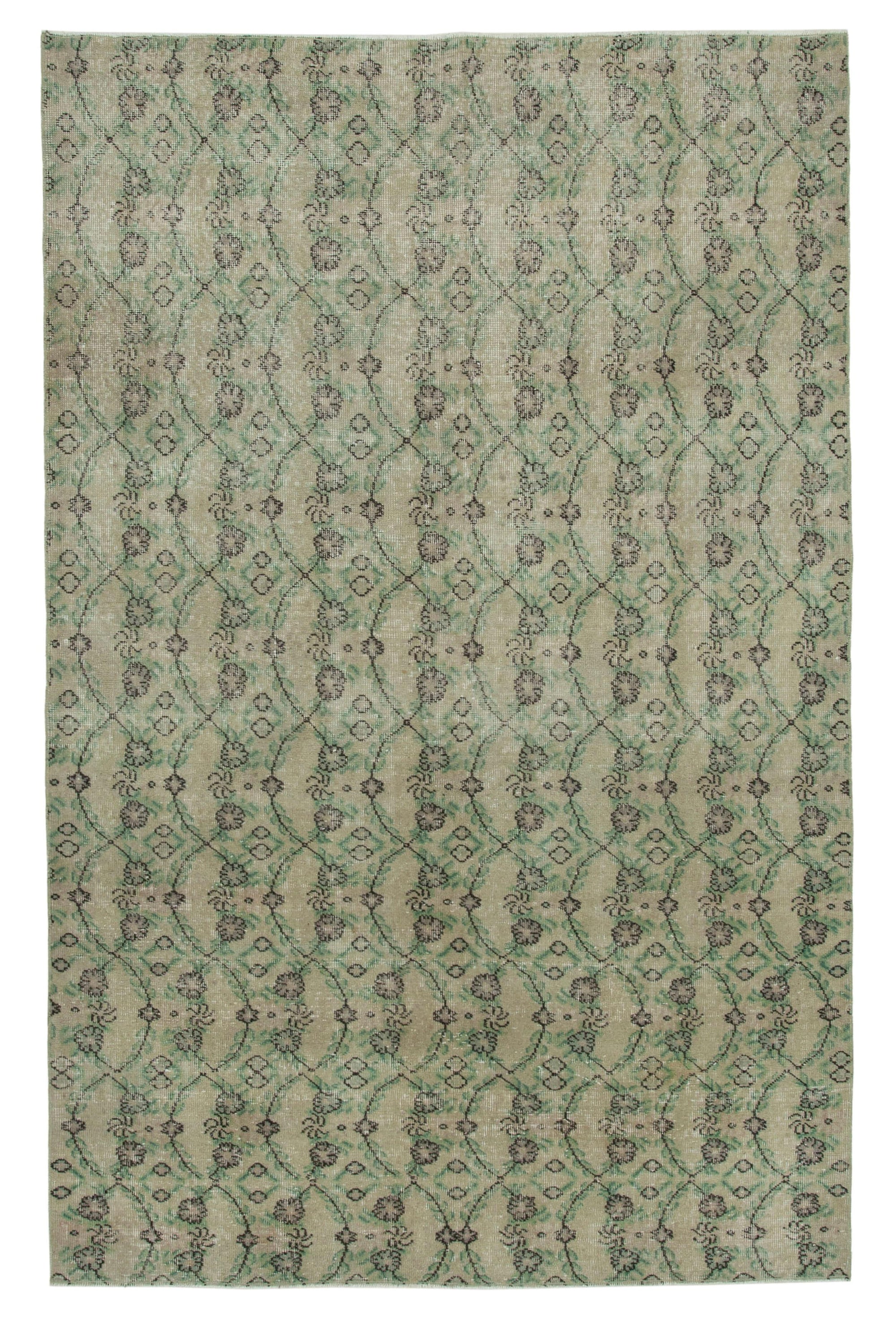 5 x 8 Beige Bohemian Rug  - 752