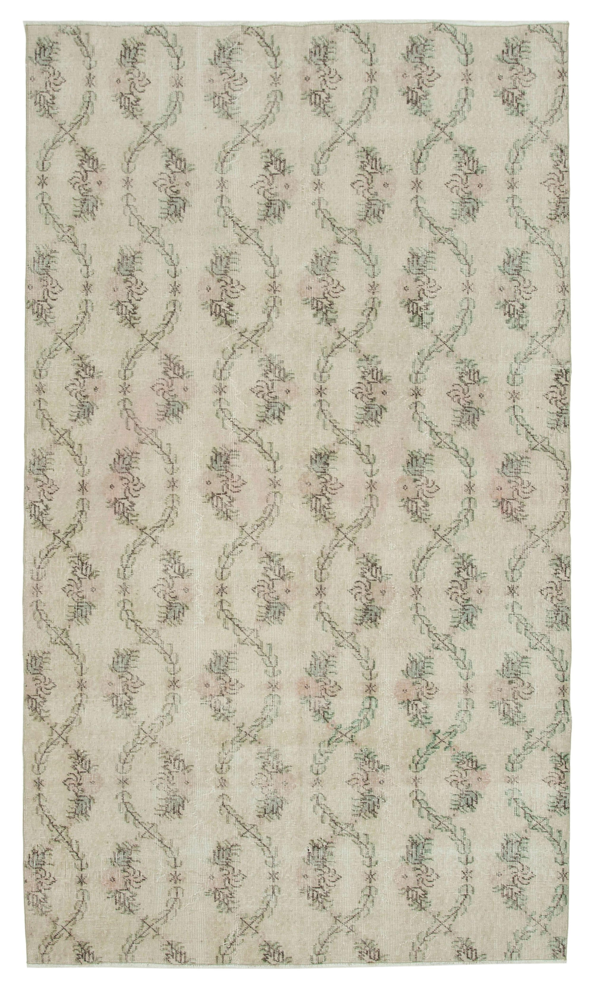 5 x 8 Beige Bohemian Rug  - 753