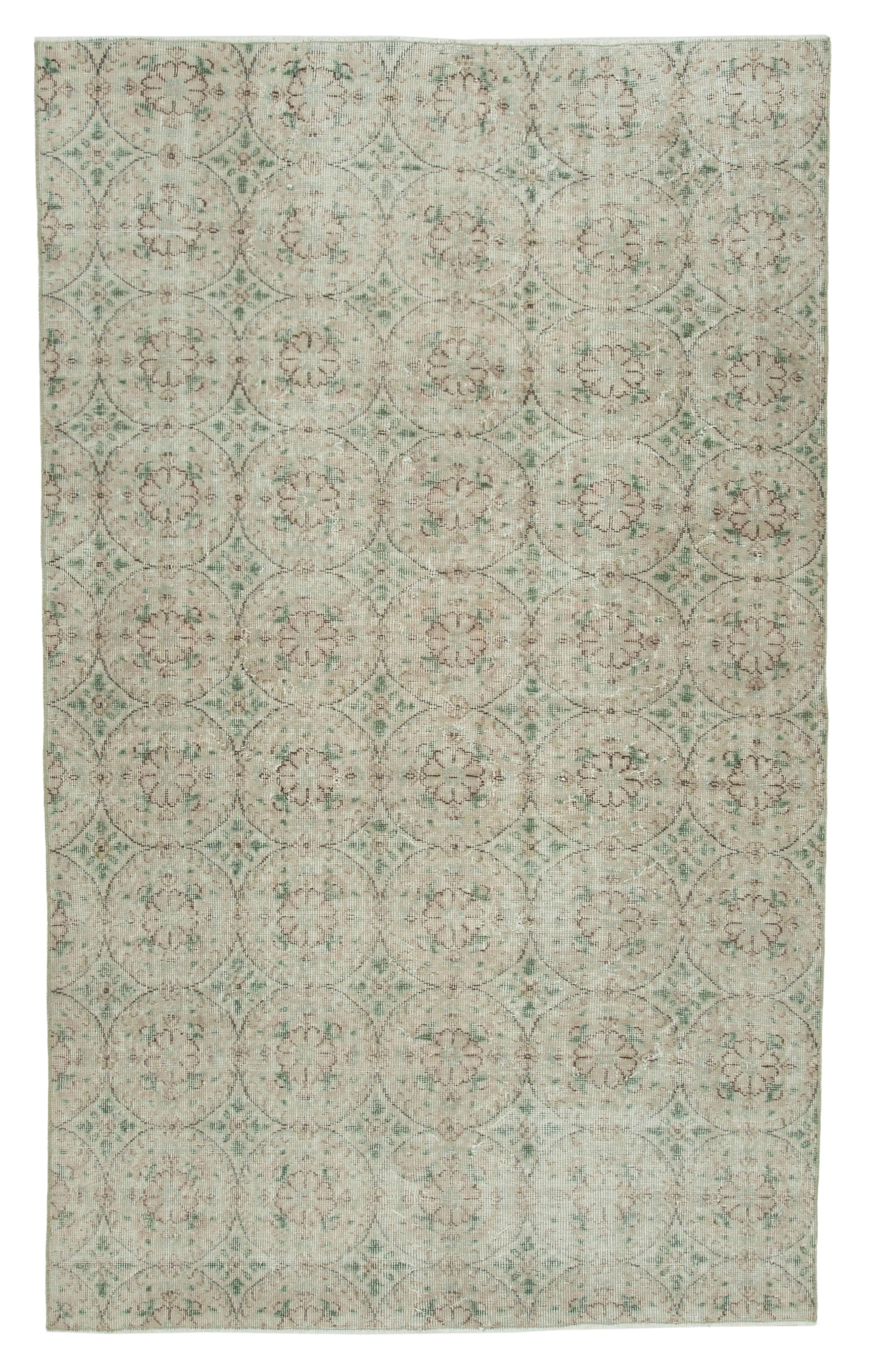 5 x 8 Beige Bohemian Rug  - 754