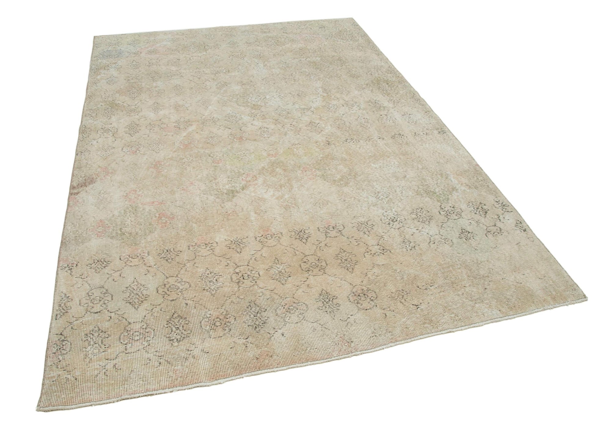 6 x 8 Beige Bohemian Rug  - 757