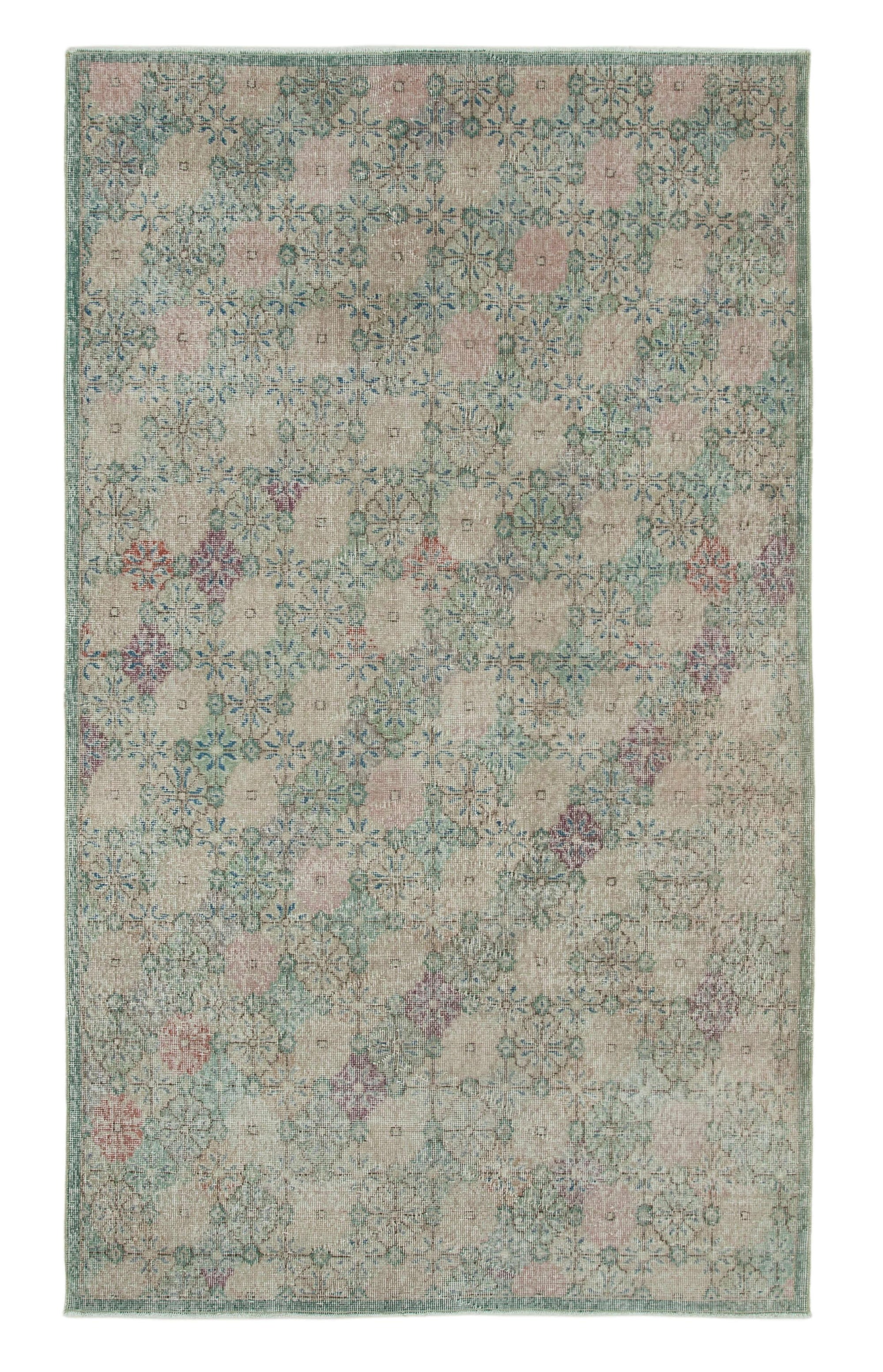 5 x 8 Beige Bohemian Rug  - 764