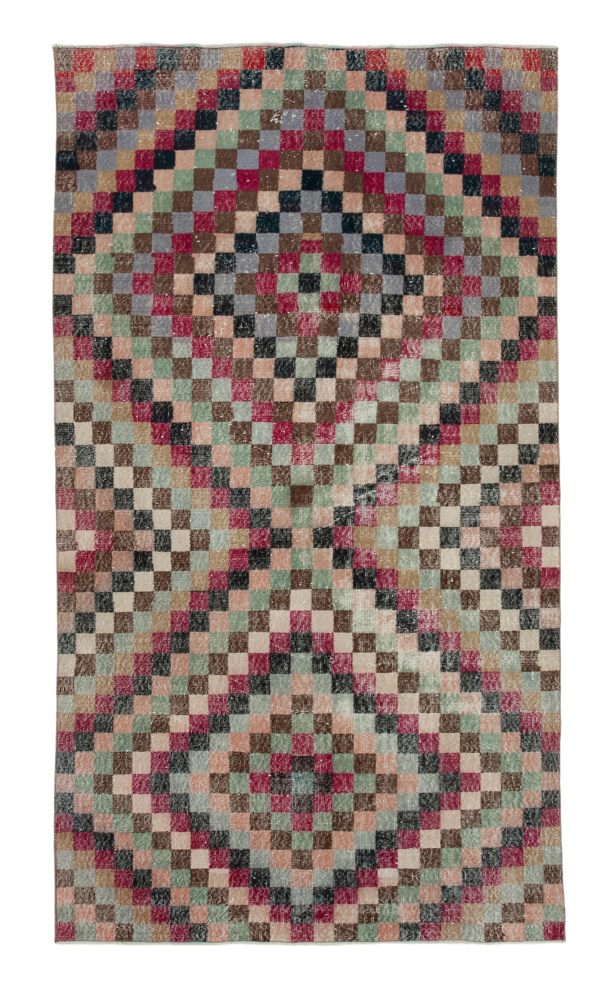 5 x 9 Red Bohemian Rug  - 765