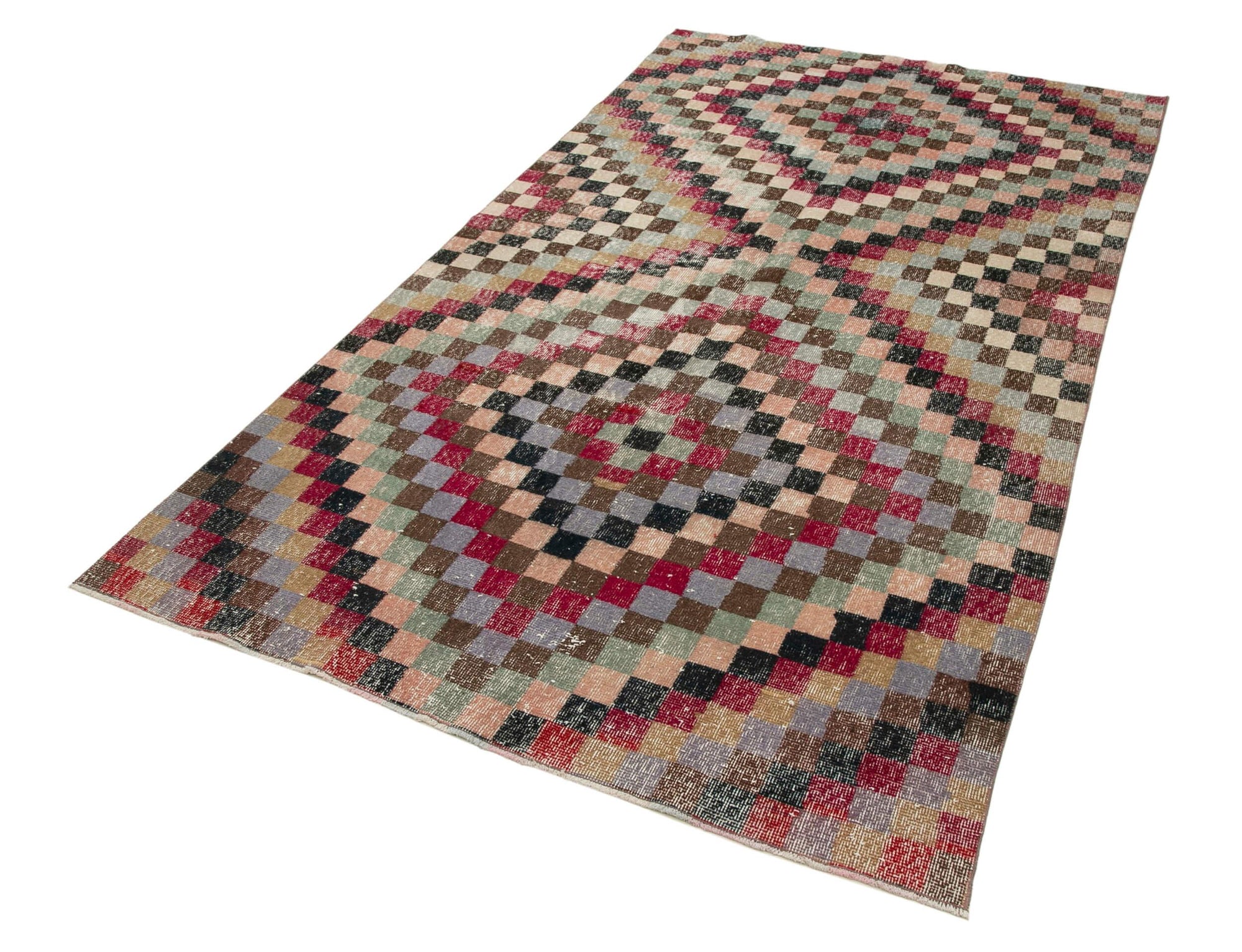 5 x 9 Red Bohemian Rug  - 765