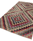 5 x 9 Red Bohemian Rug  - 765