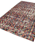 5 x 9 Red Bohemian Rug  - 766