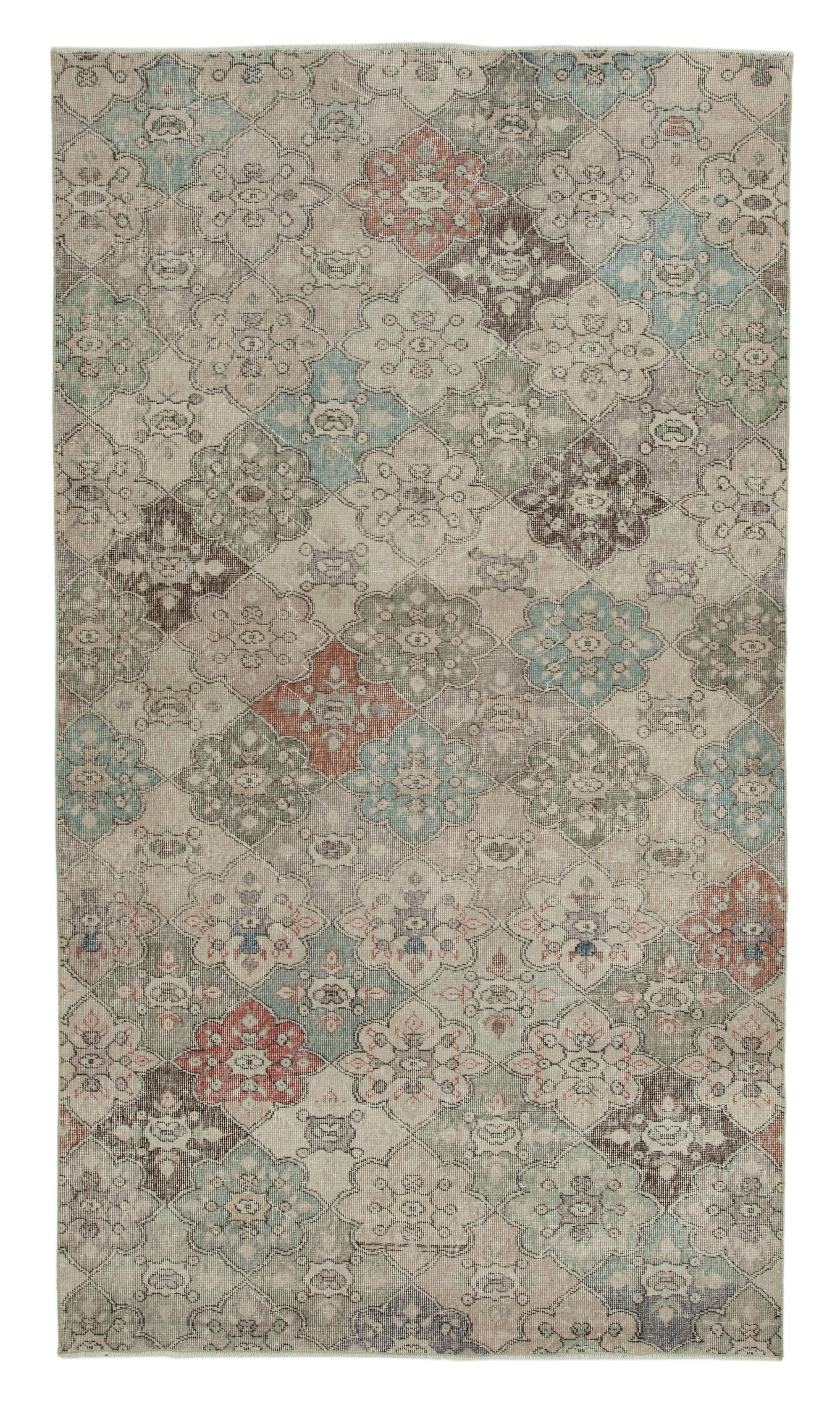 5 x 9 Beige Bohemian Rug  - 769