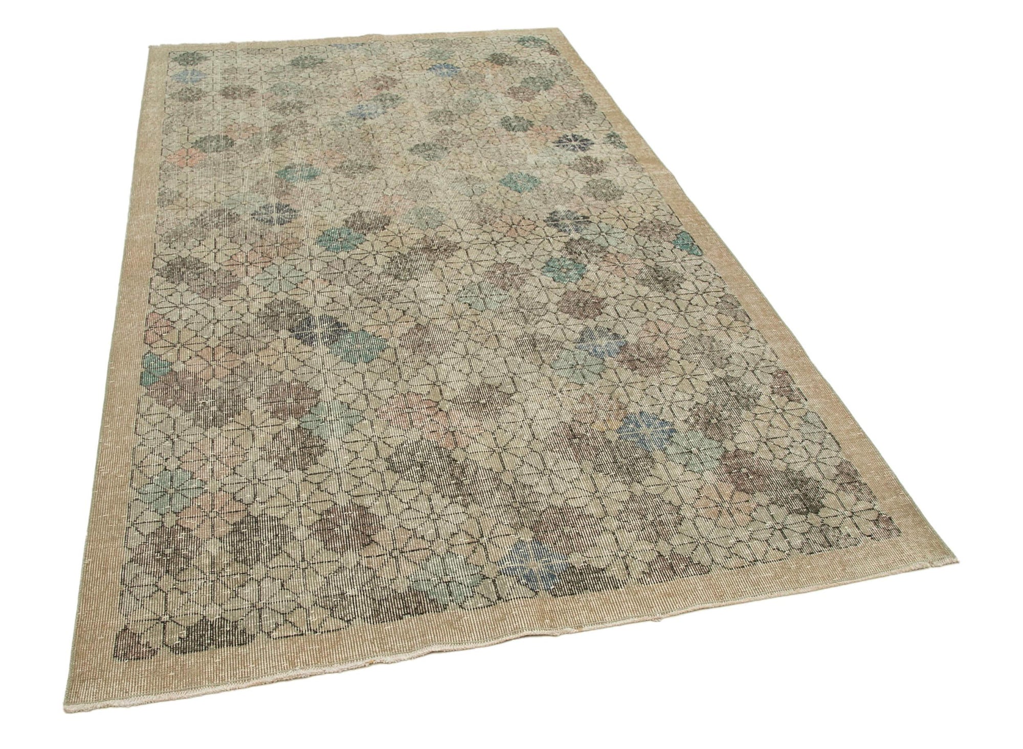 5 x 9 Beige Bohemian Rug  - 770