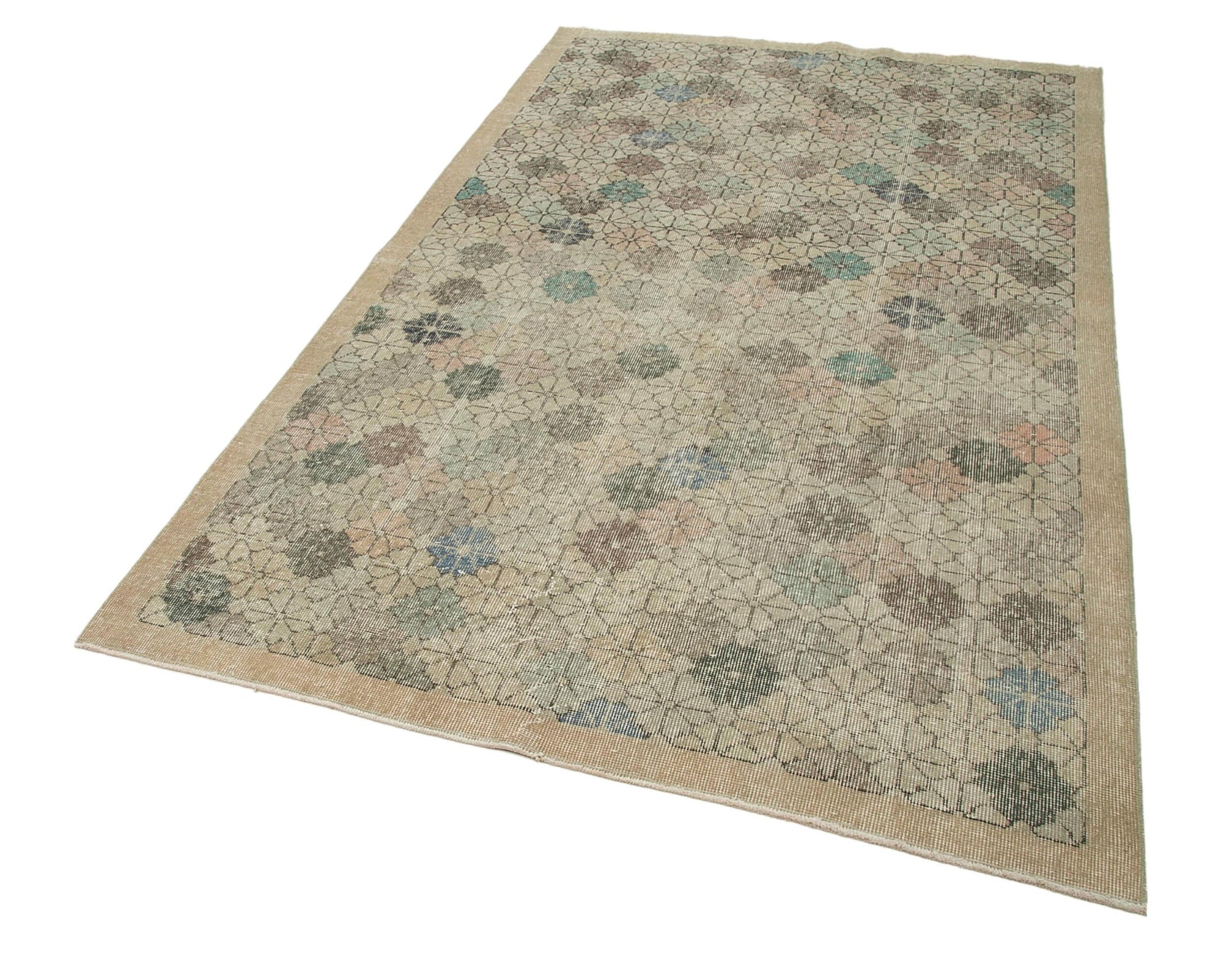 5 x 9 Beige Bohemian Rug  - 770