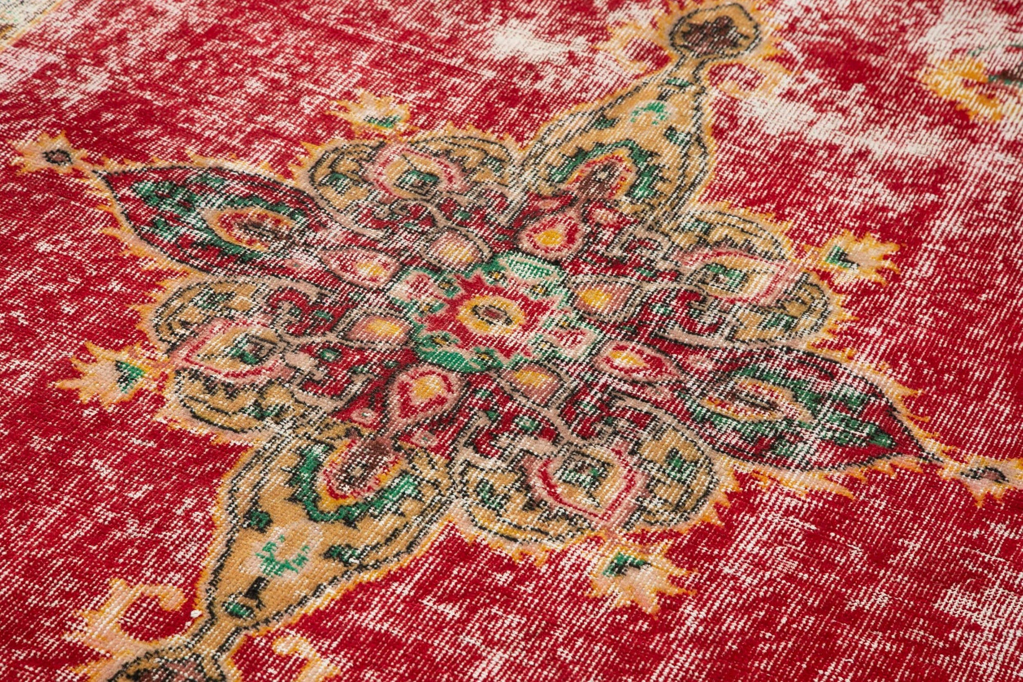 5 x 9 Red Bohemian Rug  - 772