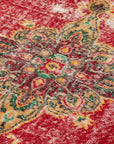 5 x 9 Red Bohemian Rug  - 772