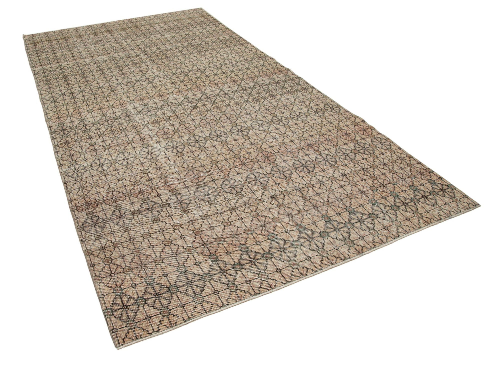 6 x 12 Beige Bohemian Rug  - 773