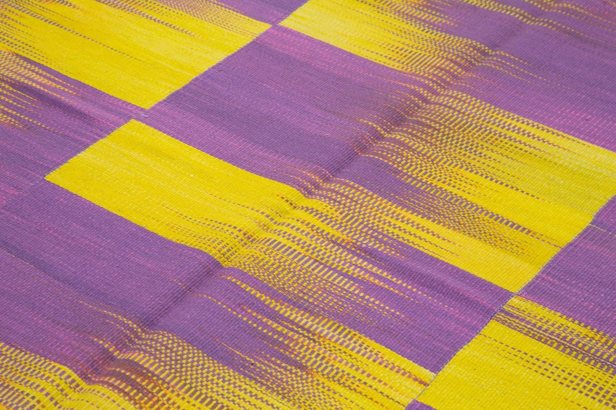 7 x 9 Purple Contemporary Kilim Rug - 804