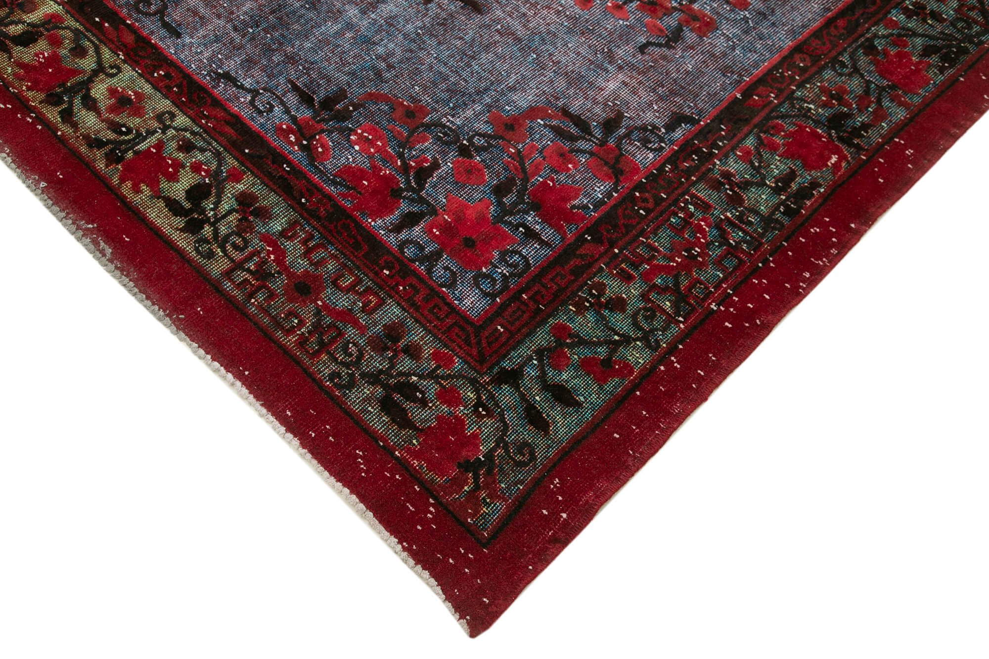 6 x 10 Red Over Dyed Rug - 20