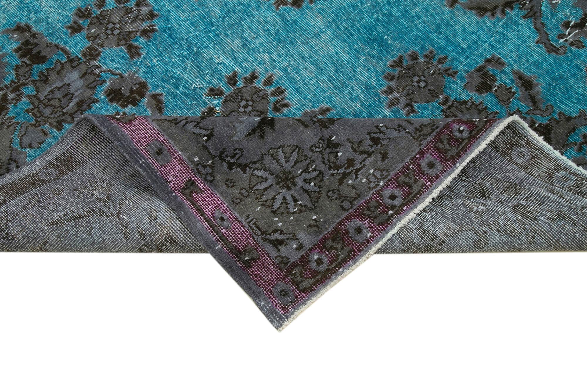 7 x 10 Blue Over Dyed Rug - 21