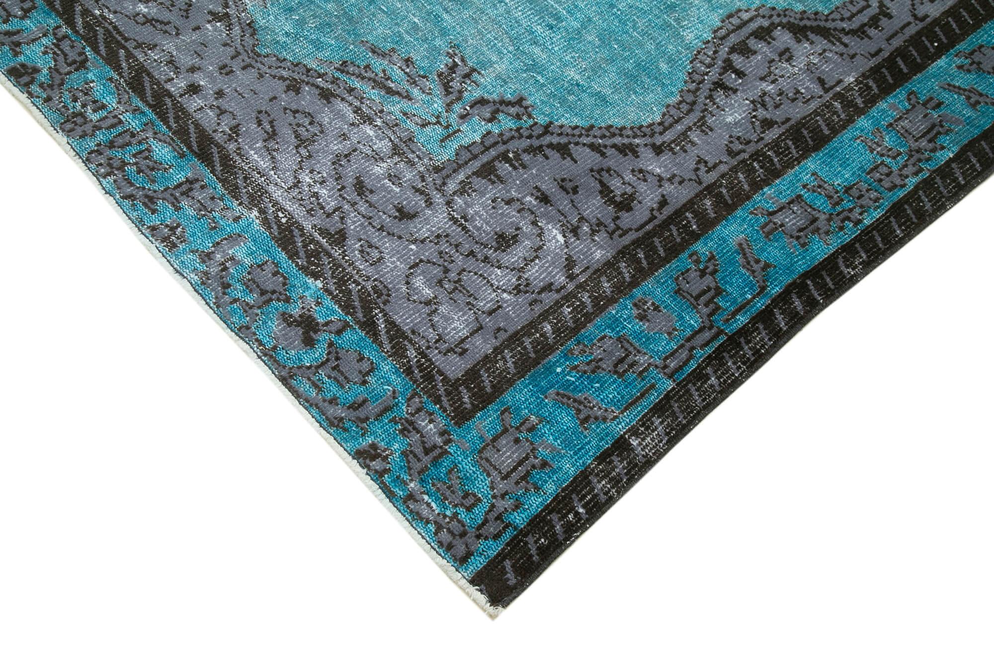 6 x 9 Turquoise Over Dyed Rug - 211