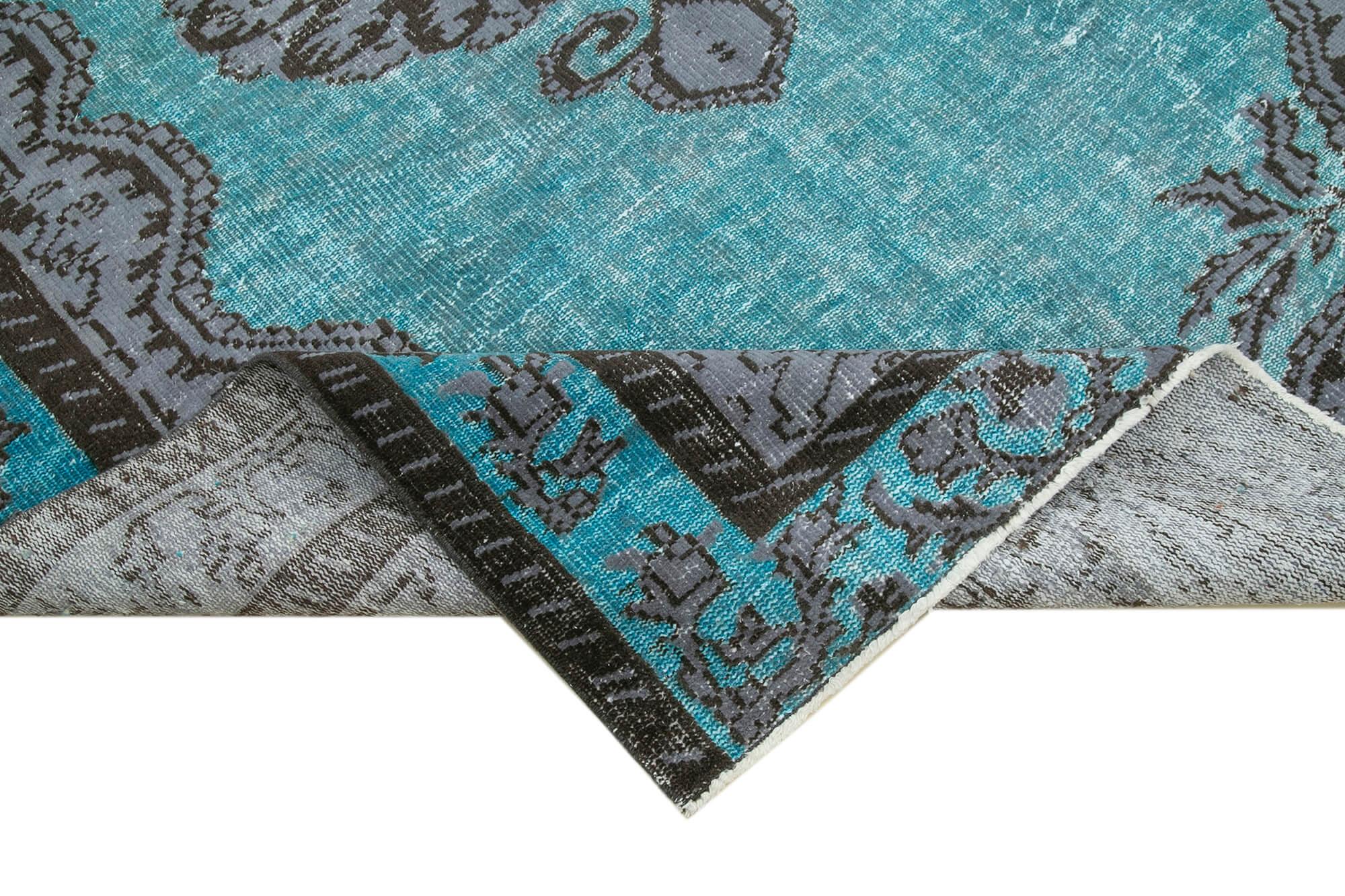 6 x 9 Turquoise Over Dyed Rug - 211