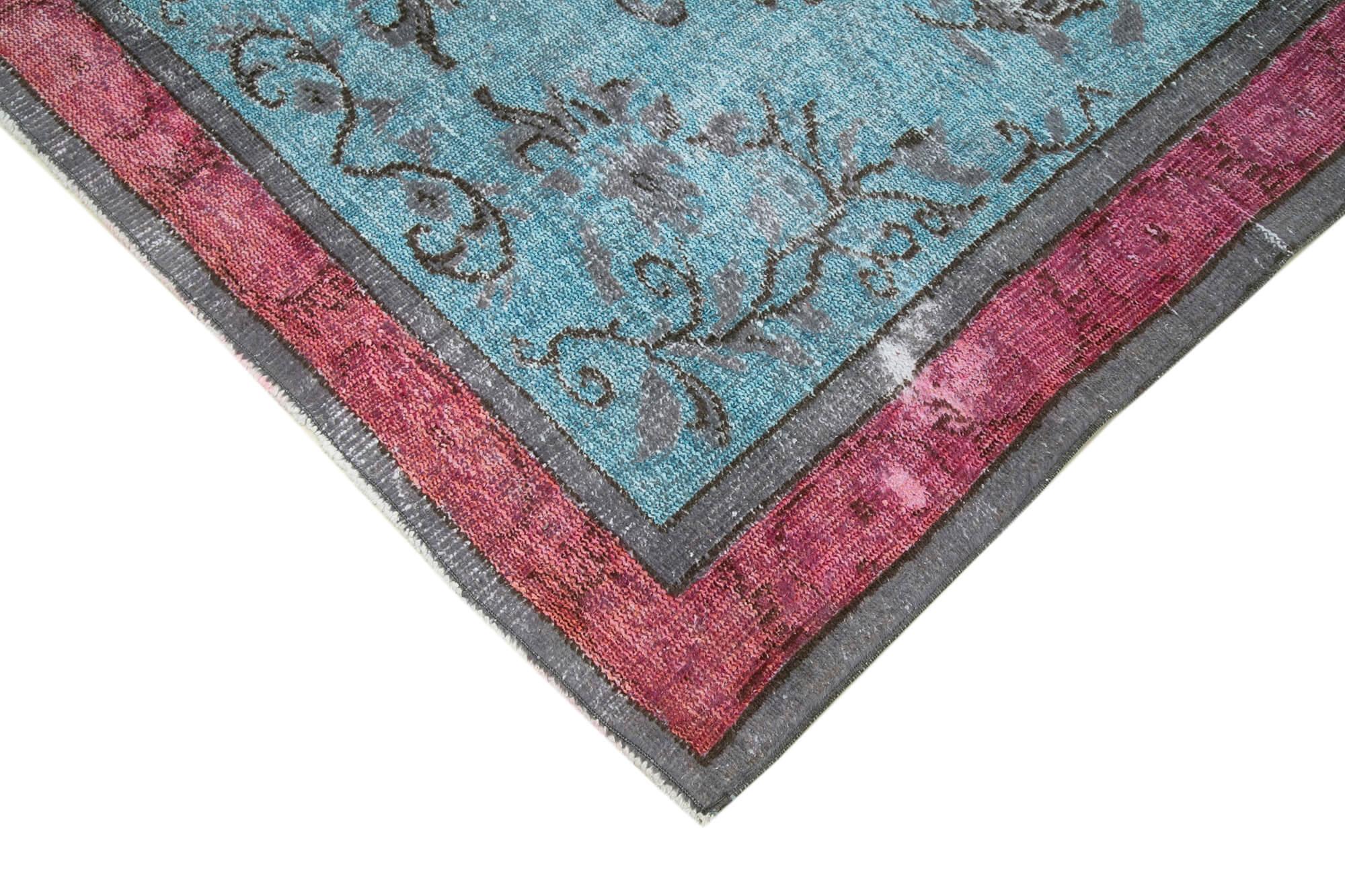 5 x 8 Blue Over Dyed Rug - 212